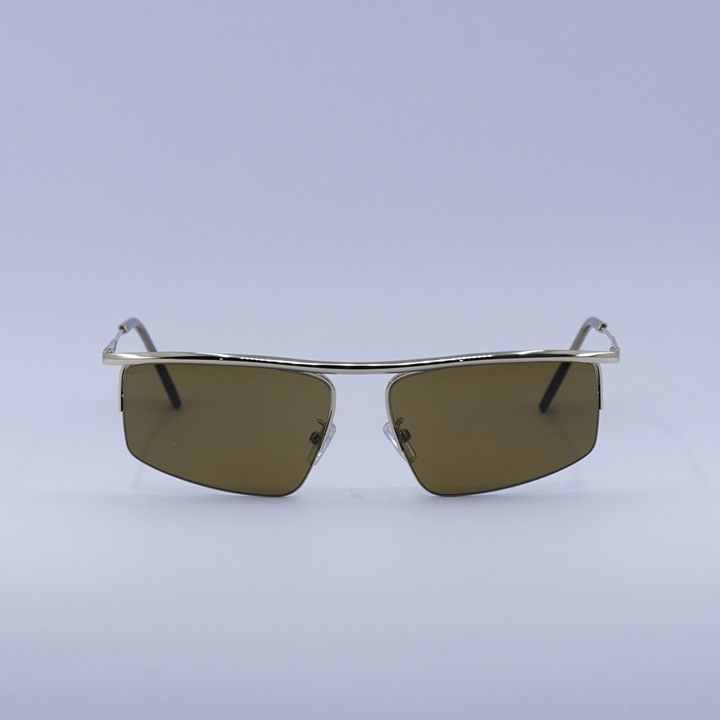 Fendi Fendi FE40141U 32E Sunglasses Gold Rectangle Frame Size ONE SIZE - 8 Thumbnail