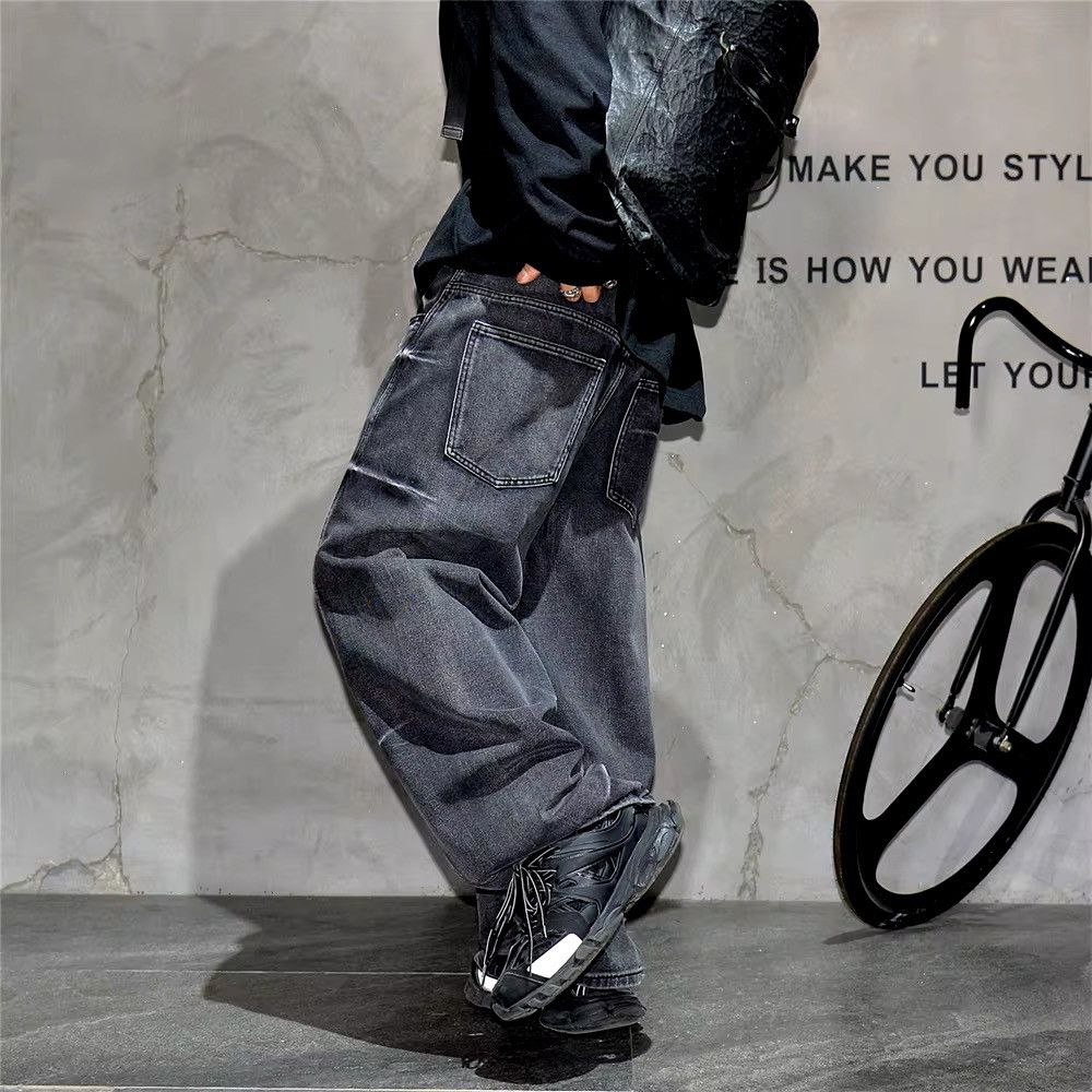 Designer × Jean Streetwear Baggy Vintage Washed Jeans Pants Size US 29 - 9 Thumbnail