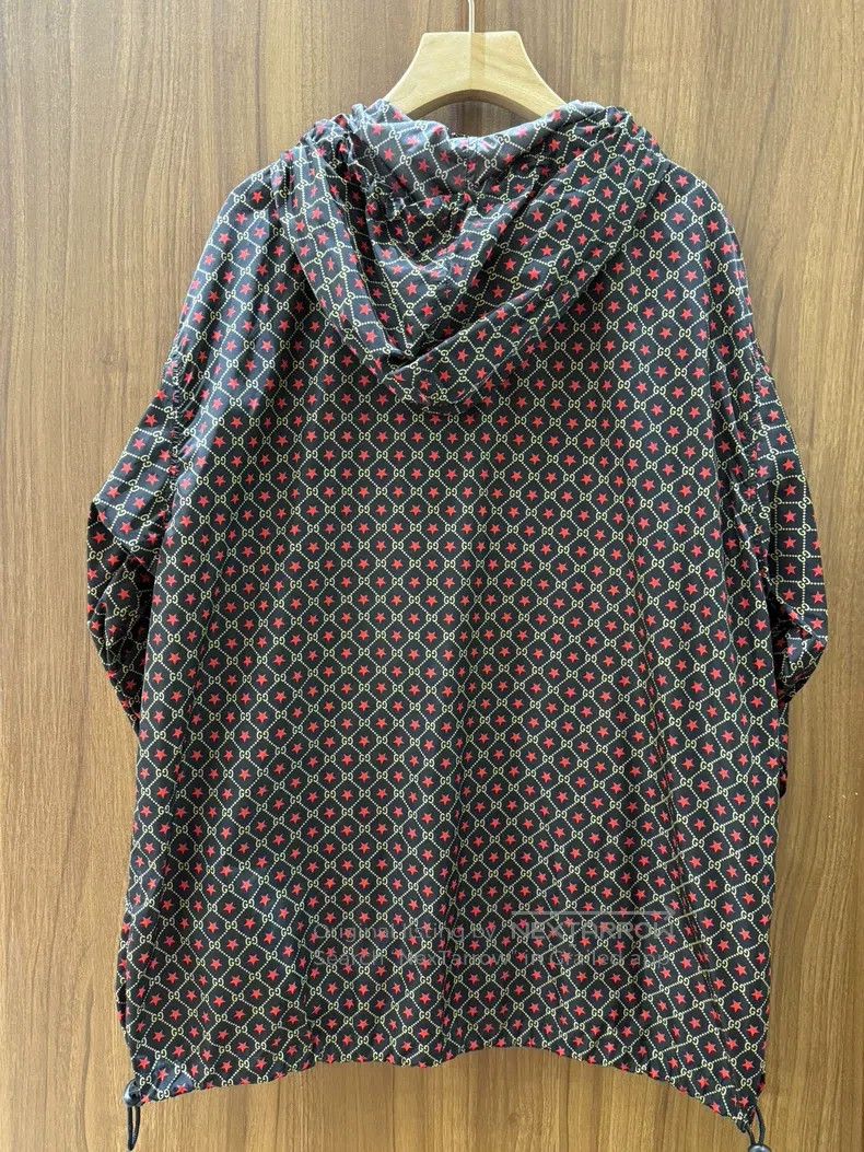 Gucci Gucci Star Double G Full Print Hooded Windbreaker jacket Size US S / EU 44-46 / 1 - 2 Thumbnail