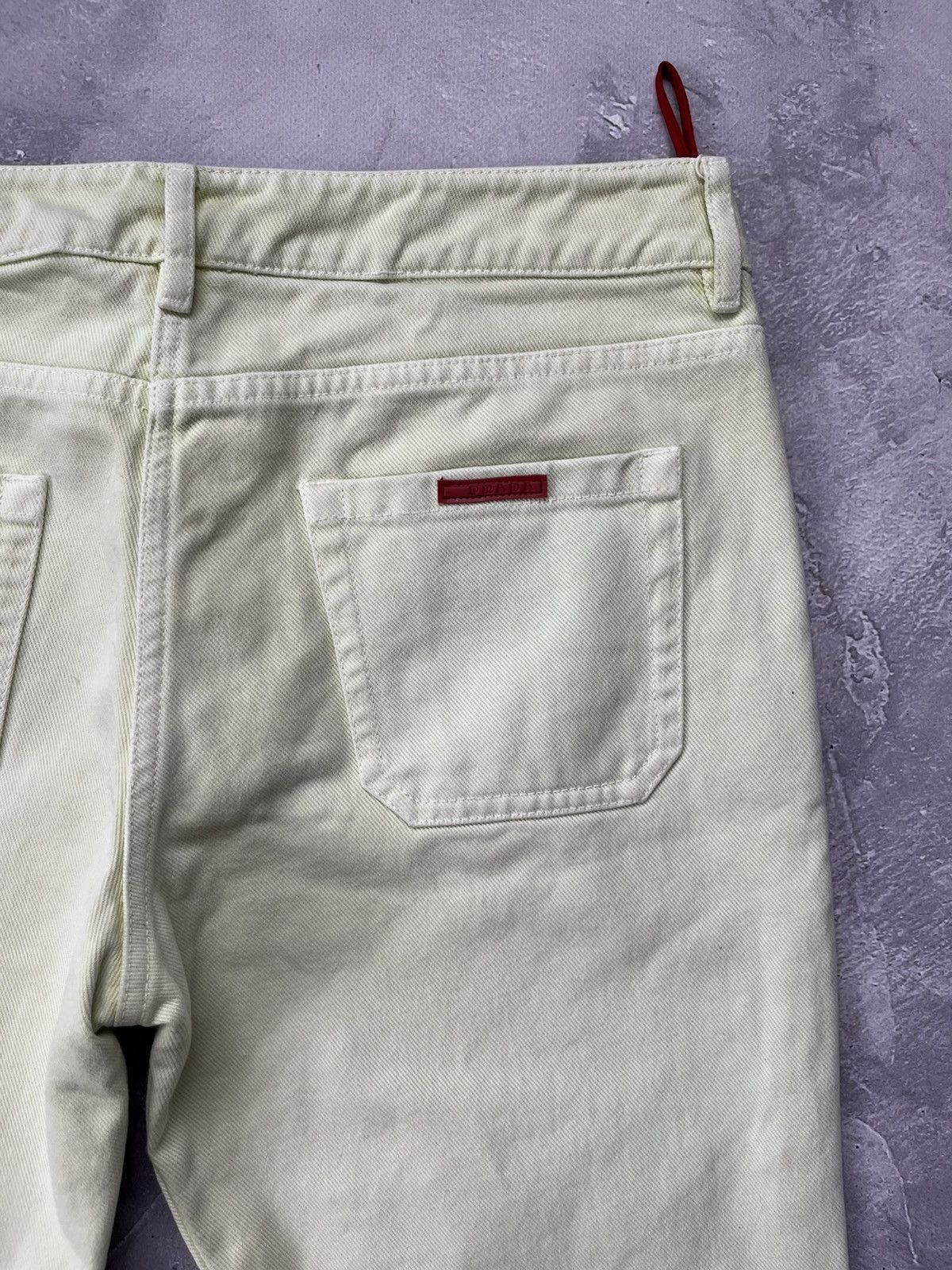 Prada Vintage Prada Red Tab Denim Pants Lime Green Size 30" / US 8 / IT 44 - 16 Thumbnail