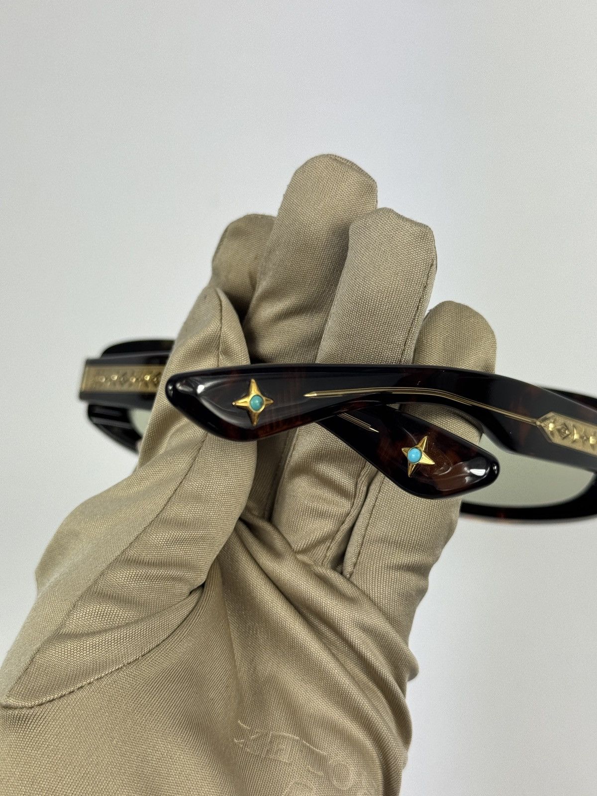 Jacques Marie Mage UMIT BENAN HULYA OVAL FRAME ACETATE SUNGLASSES 70/150 Size 32 - 6 Thumbnail
