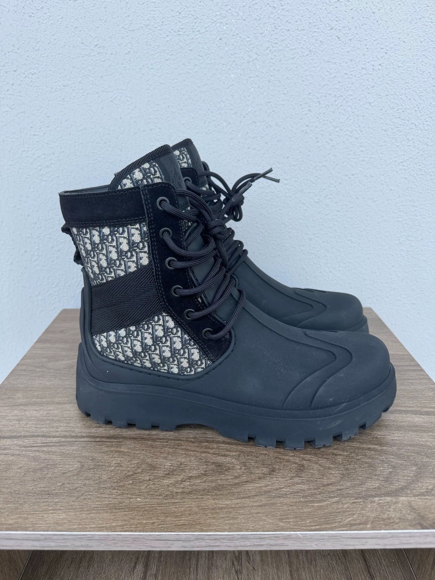 Dior Dior Oblique Military Boots 39 (Fits 40) Size US 8.5 / IT 38.5 - 4 Thumbnail
