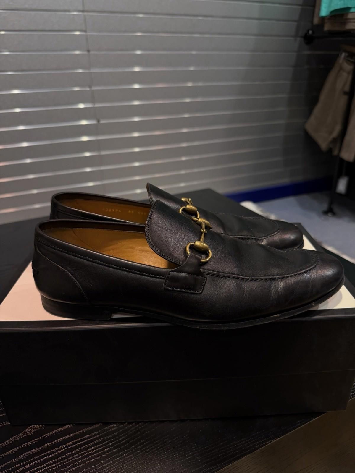 Gucci Men’s Gucci Black Horsebit Loafers Size 8.5G/9US $950 Retail Size US 9 / EU 42 - 5 Thumbnail