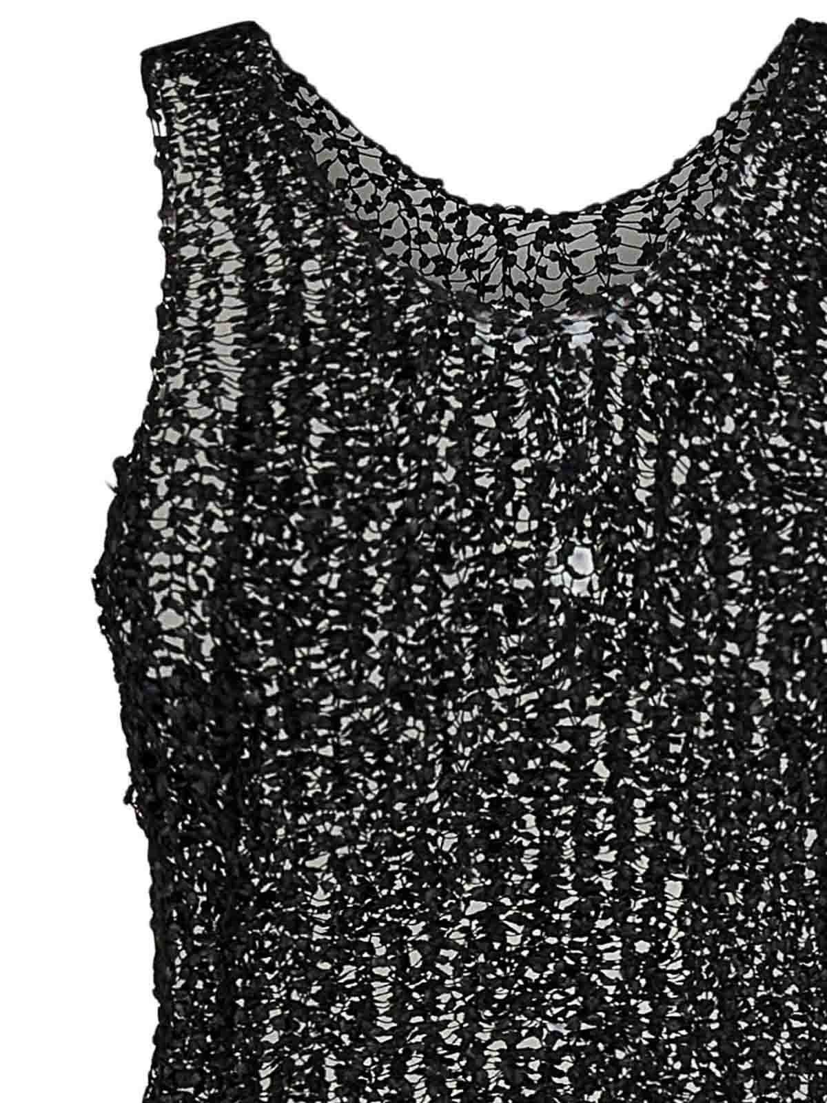 Maison Margiela oc11z0925 Mesh Tank Top in Black Size S / US 4 / IT 40 - 3 Thumbnail