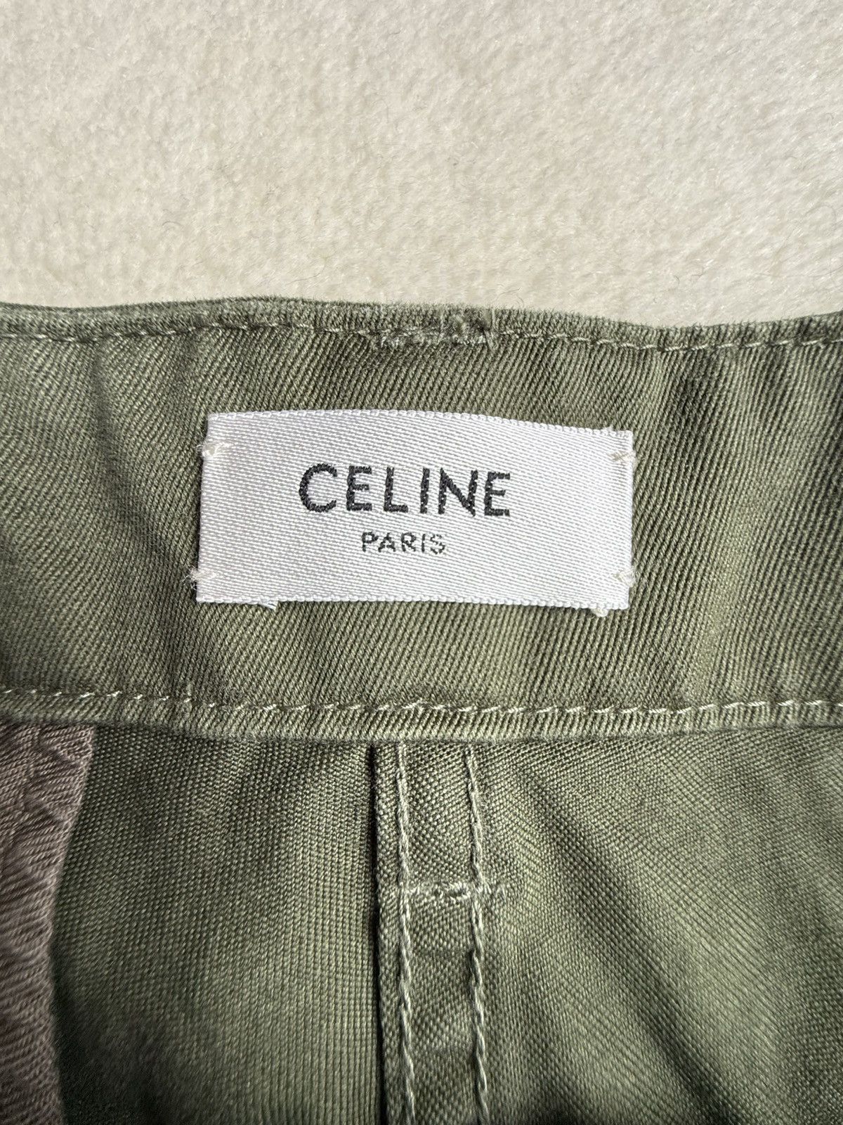 Celine × Hedi Slimane $1.2k SS22 Celine studded raw hem cargo shorts 48 Hedi Size US 30 / EU 46 - 13 Thumbnail