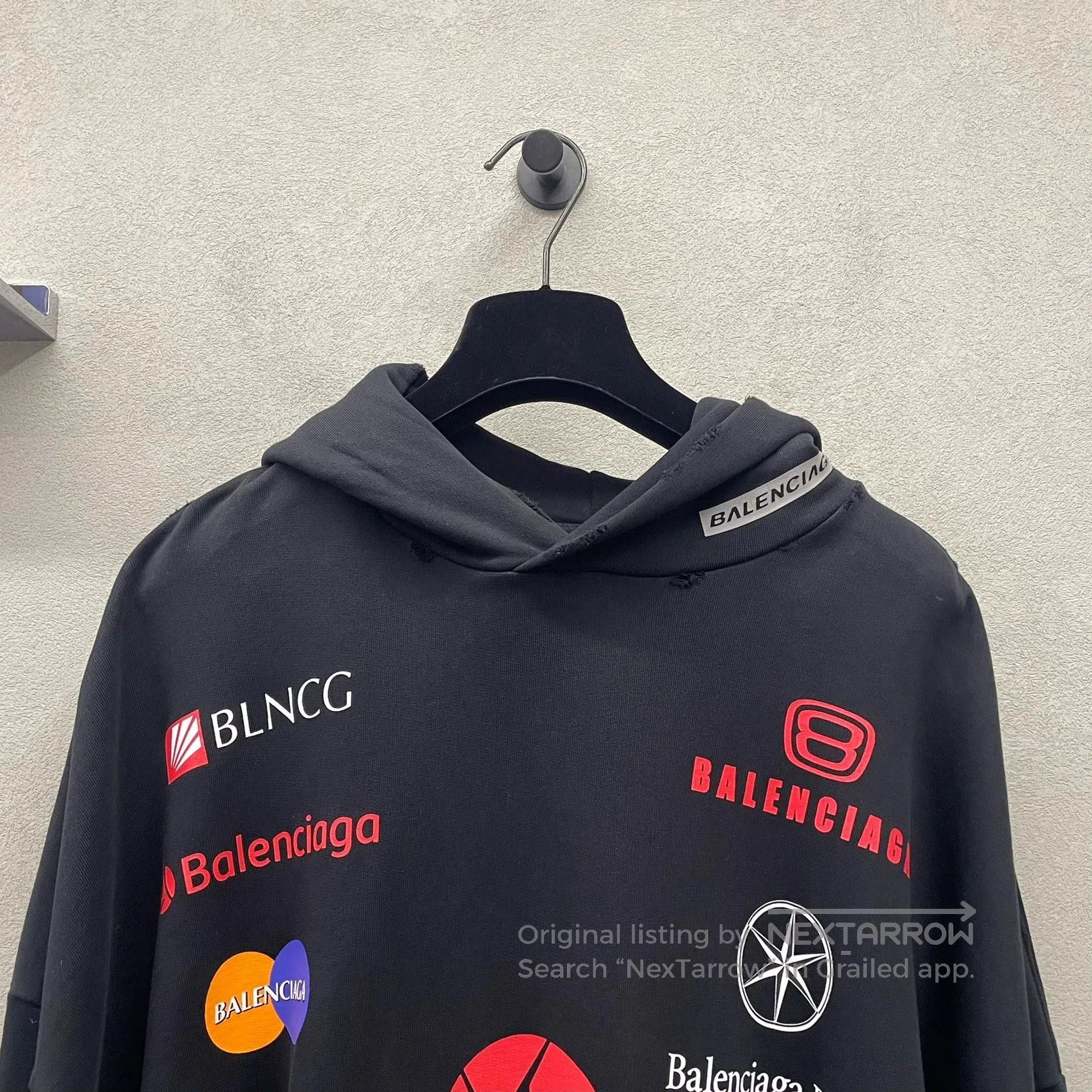 Balenciaga Balenciaga Racing Hoodie in Black Color. Size US L / EU 52-54 / 3 - 4 Thumbnail