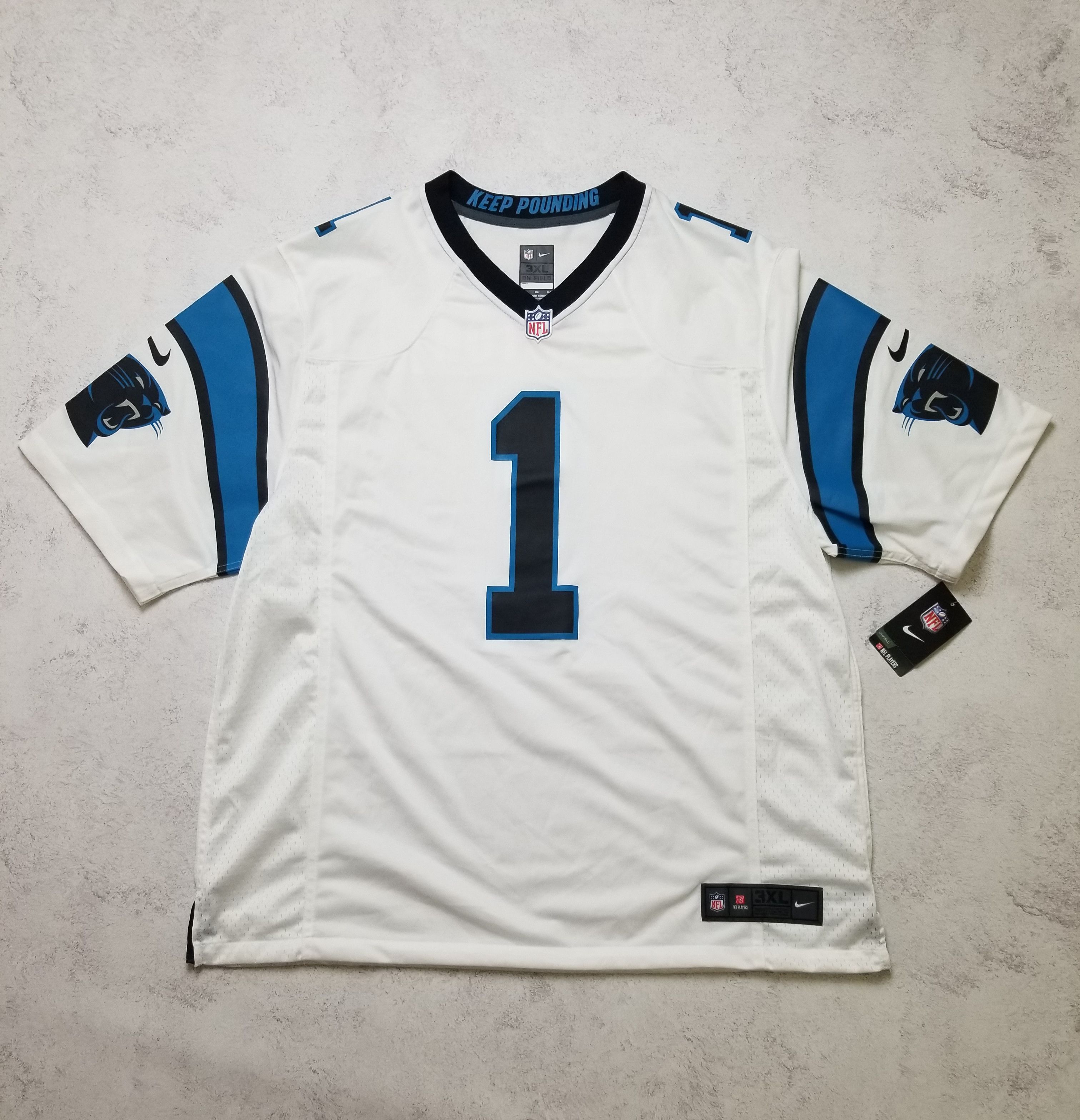 Nike Cam Newton #1 Carolina Panthers NFL Jersey Size 3XL