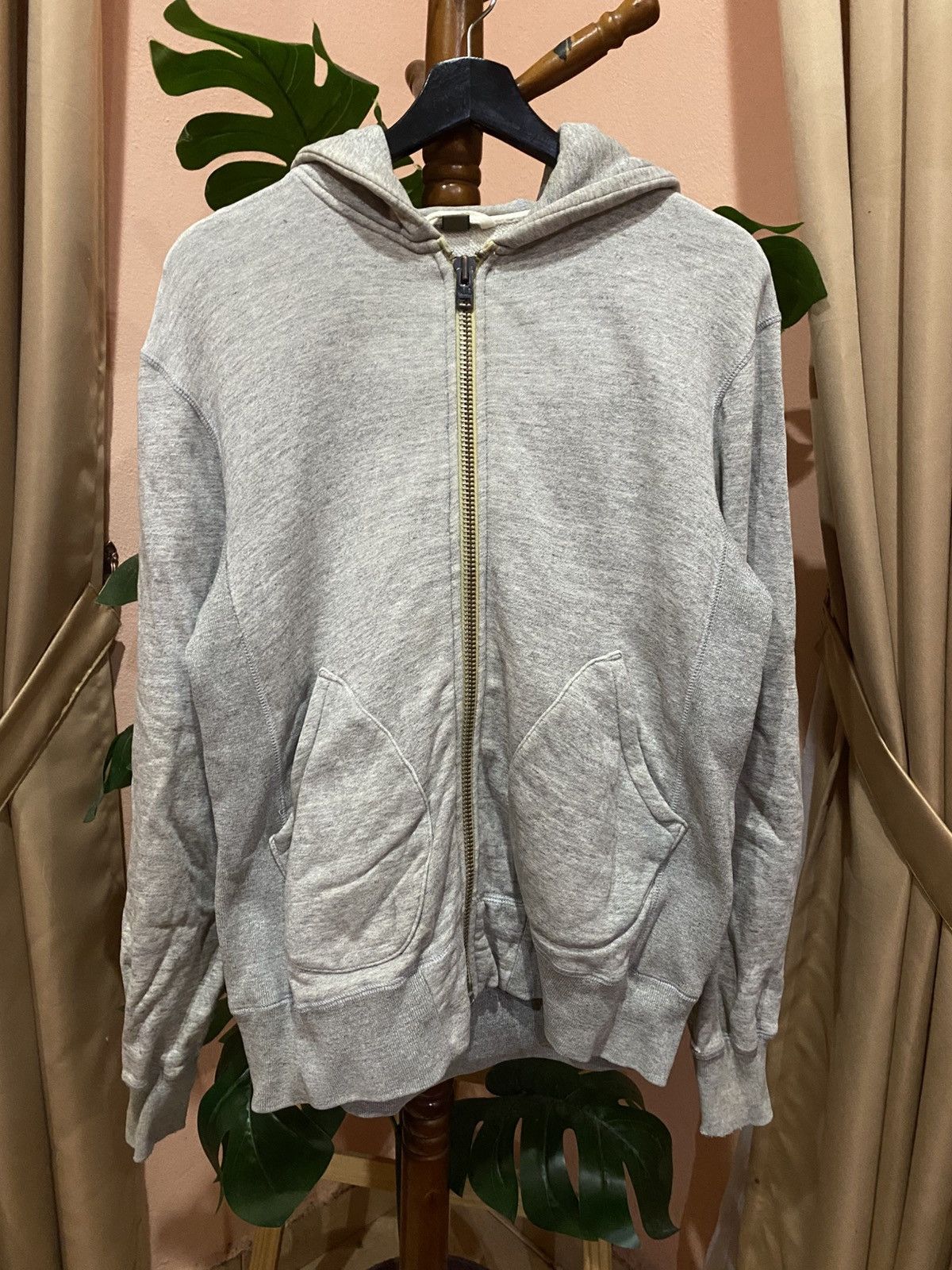 Nigel Cabourn Nigel Cabourn Grey Zip Hoodie Slow Vintage Loopwheel Japan Size US M / EU 48-50 / 2 - 1 Thumbnail