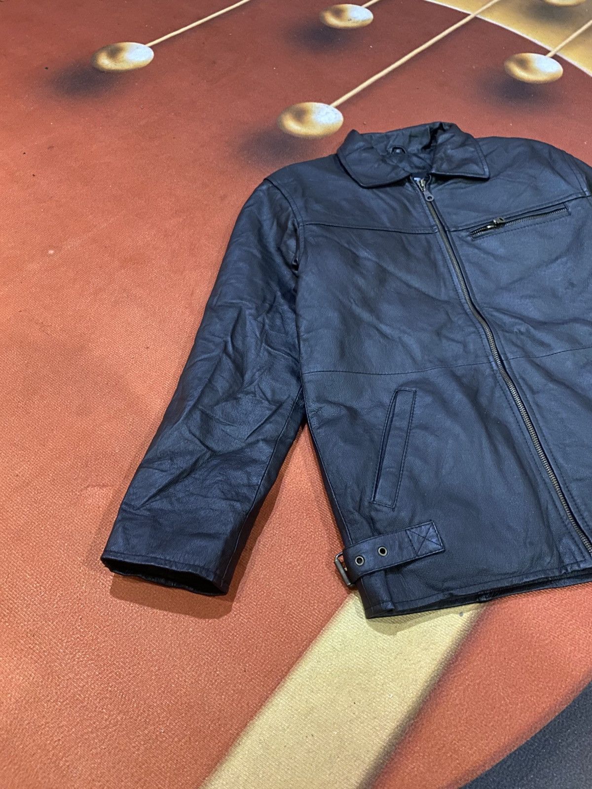 Other K CERO Black Faux Leather ZipUp Jacket Minimalist Moto Style Size US XS / EU 42 / 0 - 13 Thumbnail