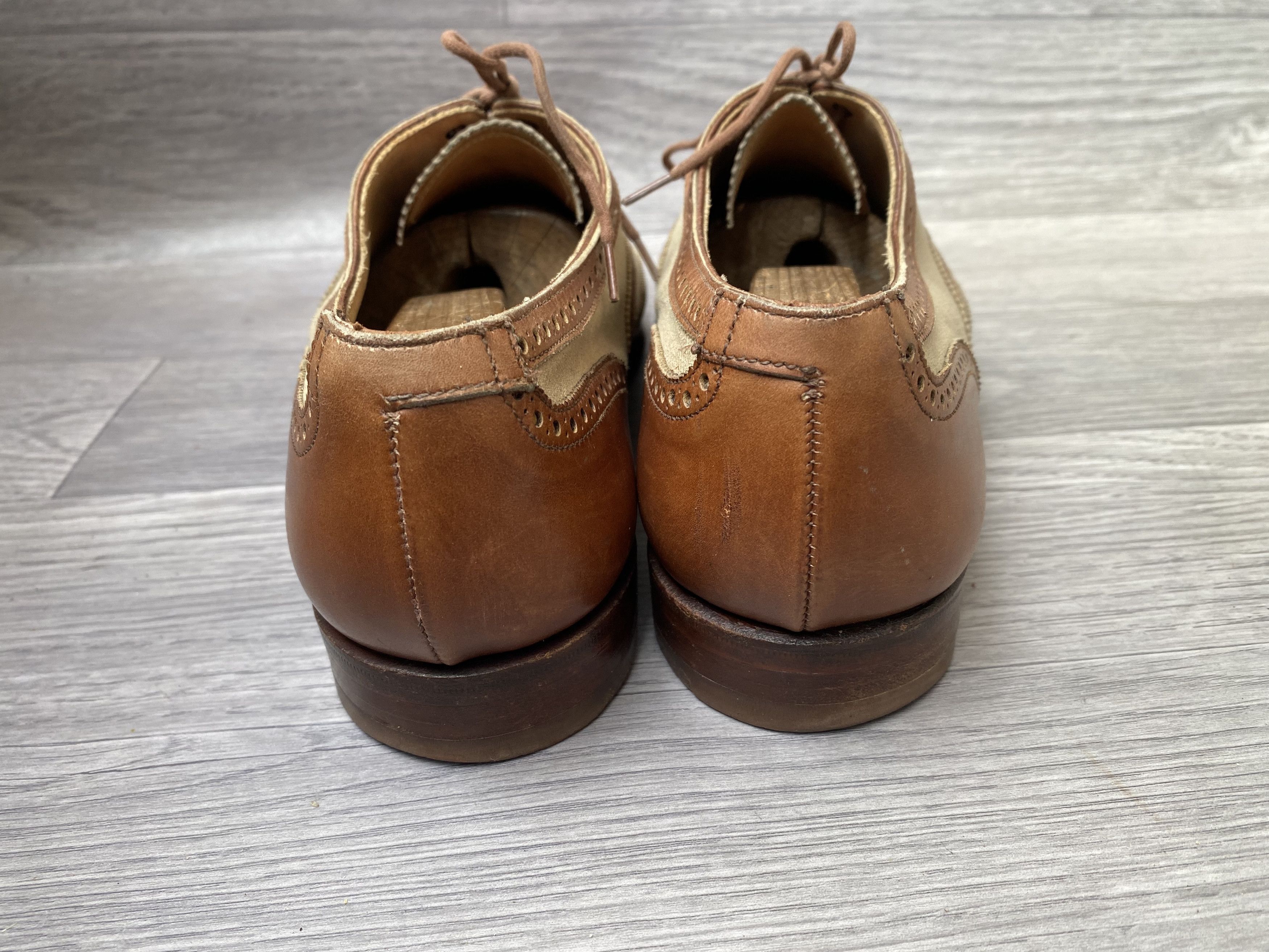 Crockett & Jones Crockett and jones two tone wingtip dress oxford shoes Size US 9 / EU 42 - 6 Thumbnail