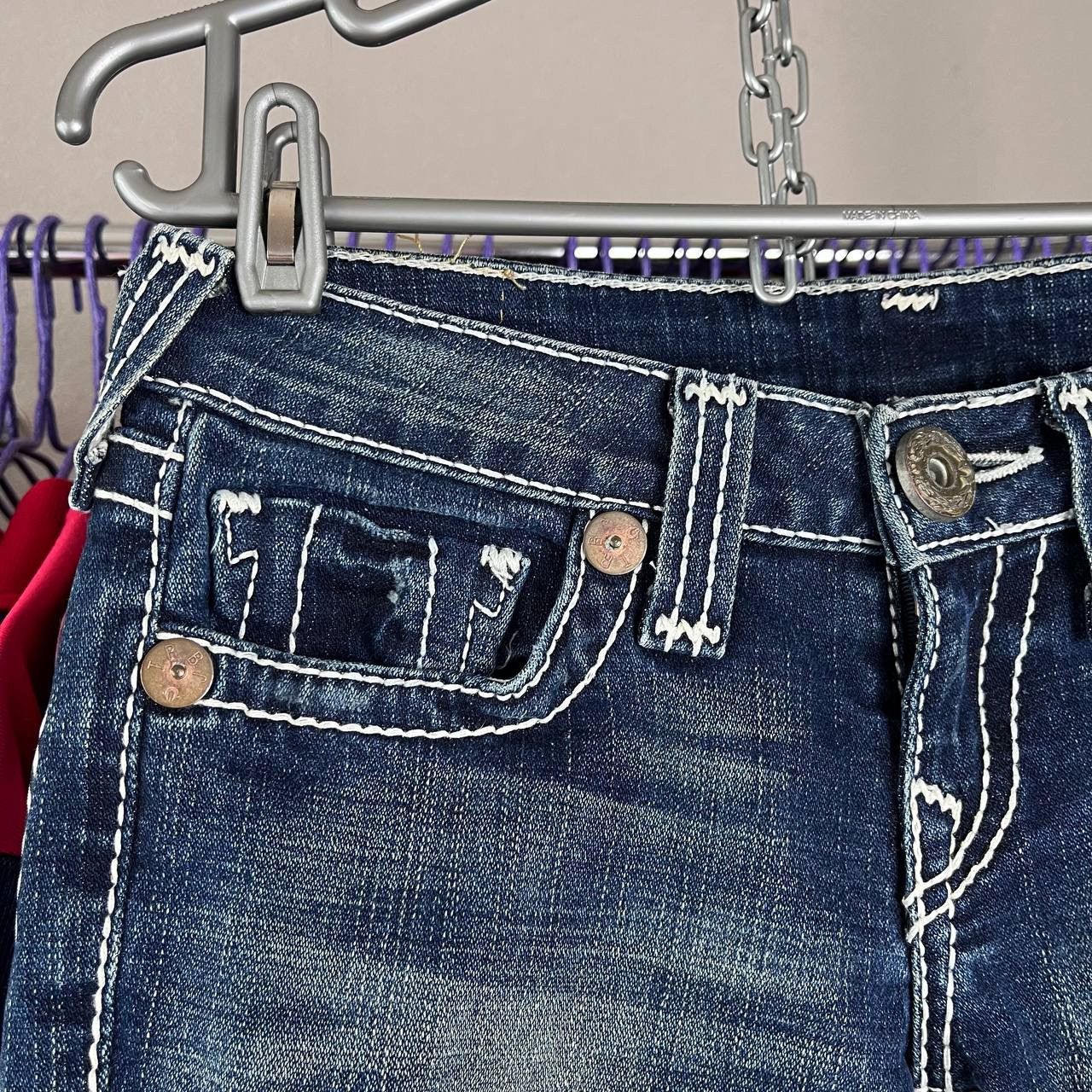 True Religion × Vintage True Religion Flared Bootcut Jeans Made in USA Size 26 Y2K Size 28" / US 6 / IT 42 - 6 Thumbnail