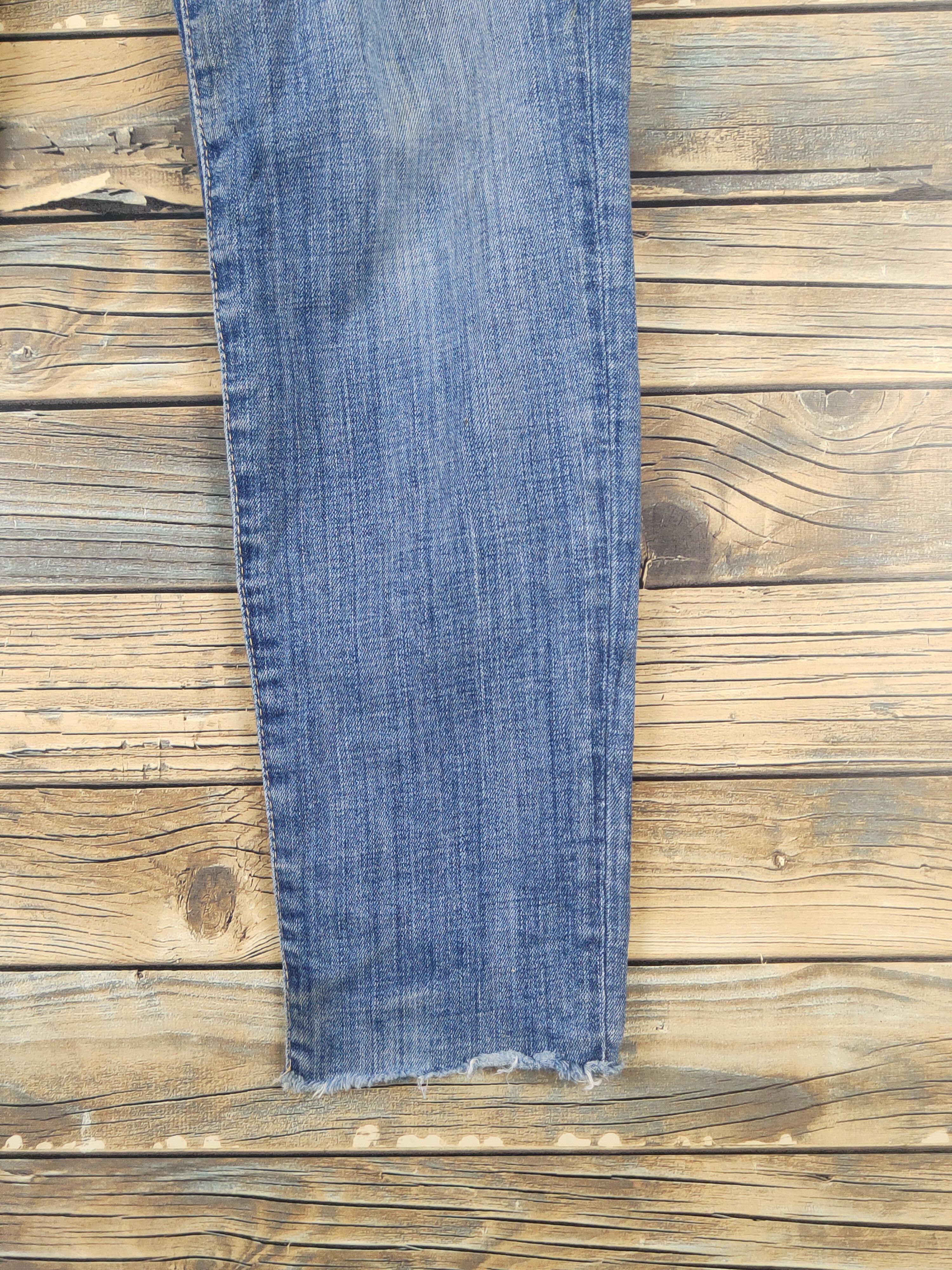 Polo Ralph Lauren Polo Ralph Lauren Blue Distressed Ripped Jeans #W2011 Size 29" - 6 Thumbnail