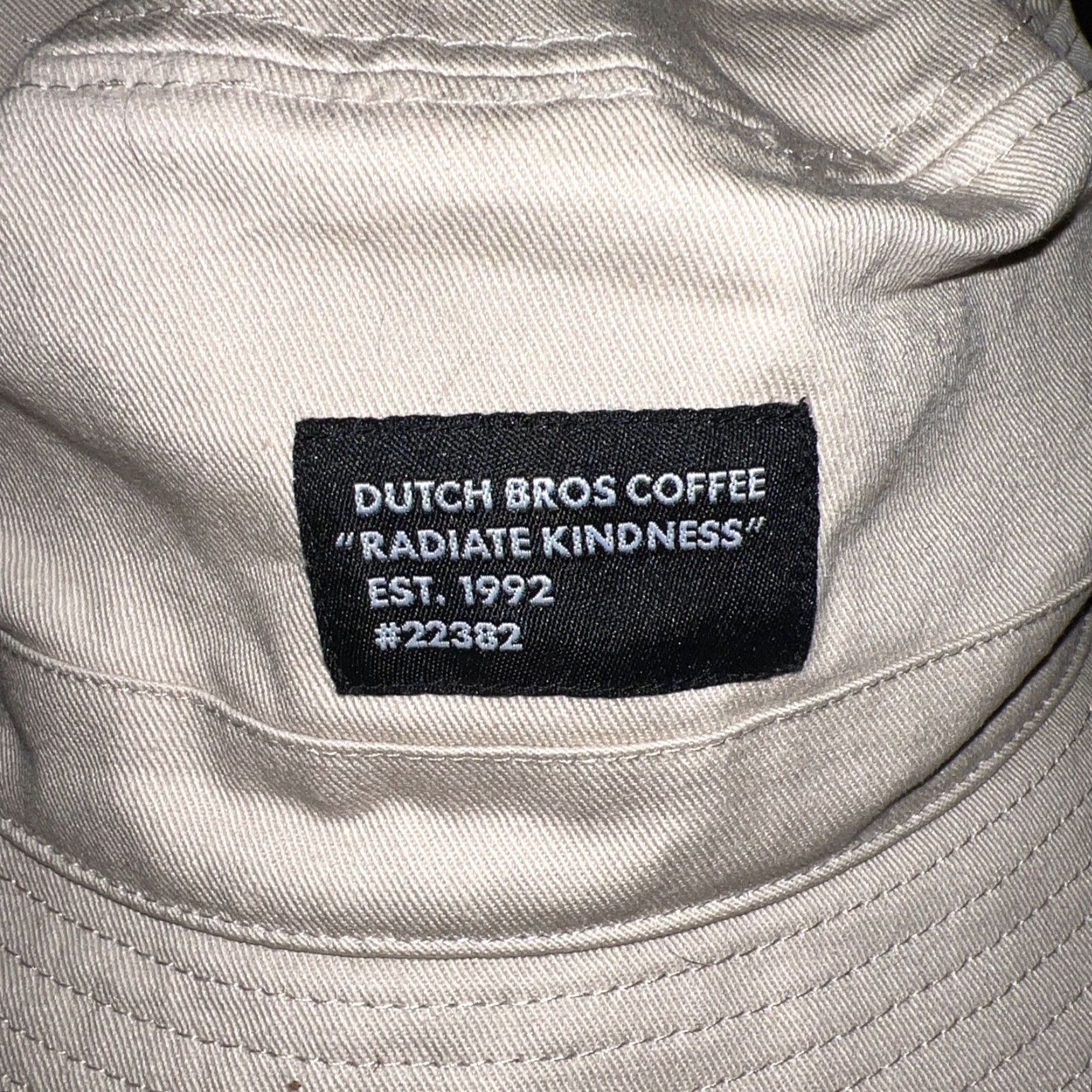 Vintage Dutch Bros Bucket Hat Beige One Size Men Accessories Size ONE SIZE - 4 Thumbnail