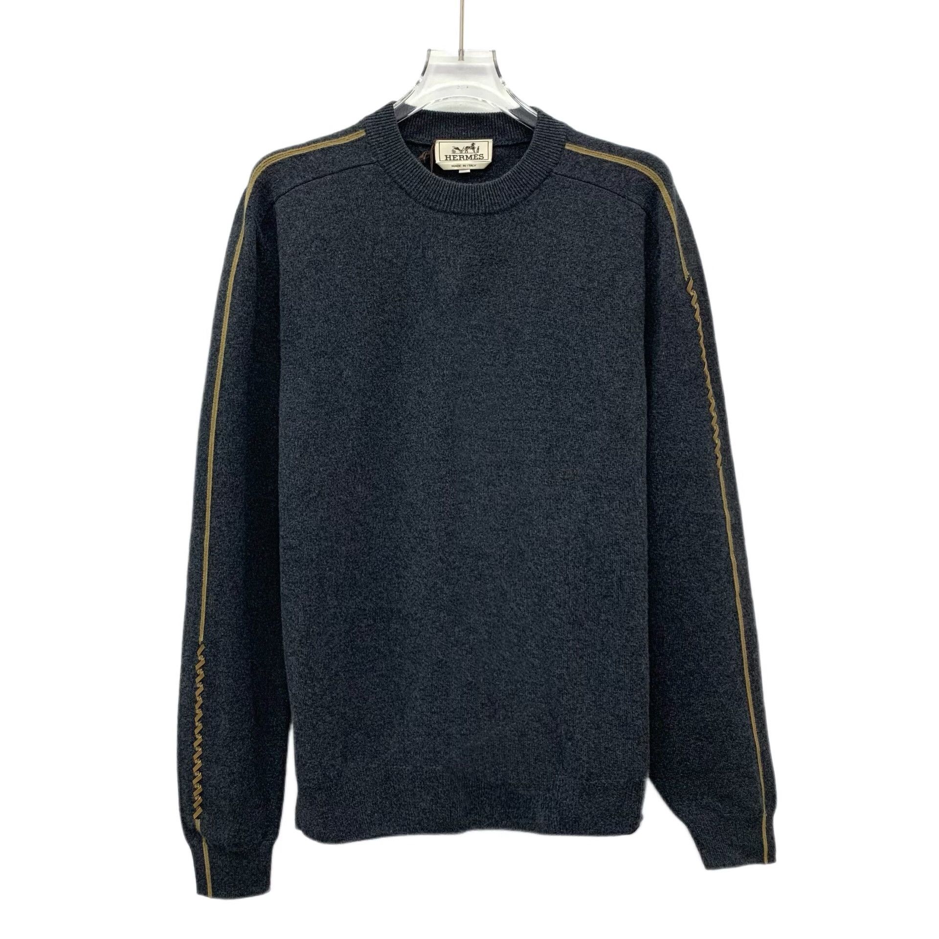 Hermes Hermes Knit Wool Black Sweater M Men Size US M / EU 48-50 / 2 - 1 Thumbnail