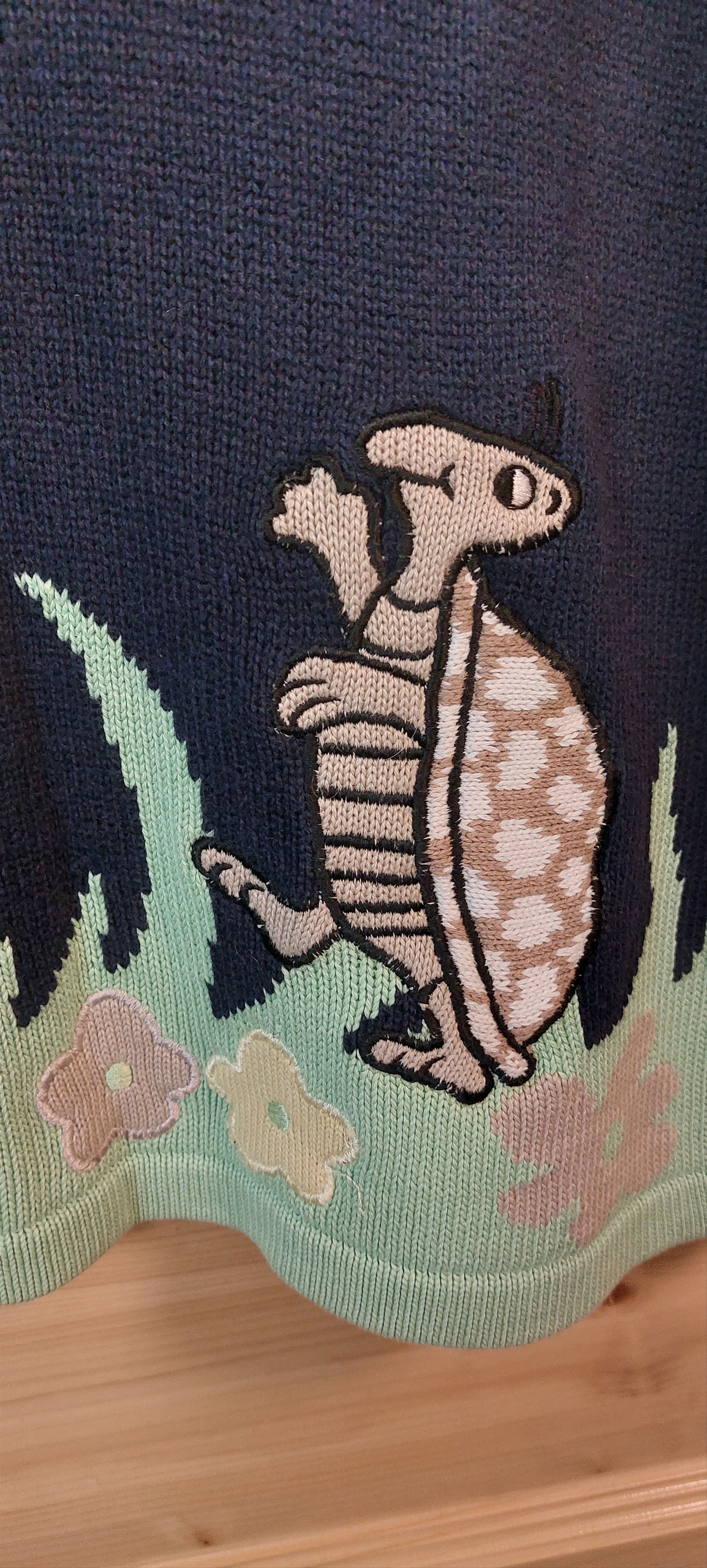 Vintage Custom "Country Life" Heavy Cotton Sweater Size S / US 4 / IT 40 - 4 Thumbnail