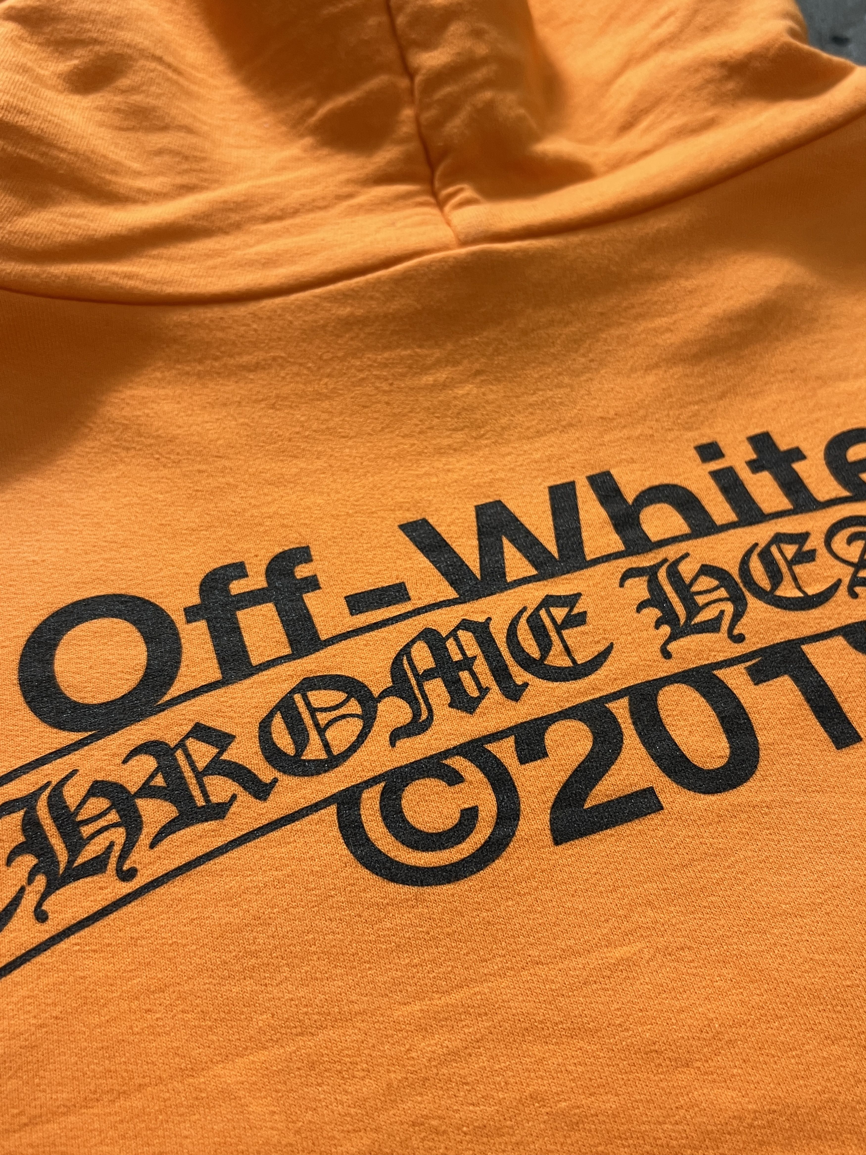 Chrome Hearts × Off-White Chrome Hearts x Off-White 2018 Orange Hoodie Size M Size US M / EU 48-50 / 2 - 4 Thumbnail