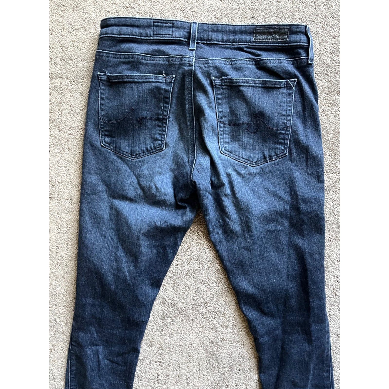 Denime AG Adriano Goldschmied The Abbey Skinny Ankle Denim Jeans Size 26 Blue Inseam 26" Womens Size ONE SIZE - 4 Thumbnail