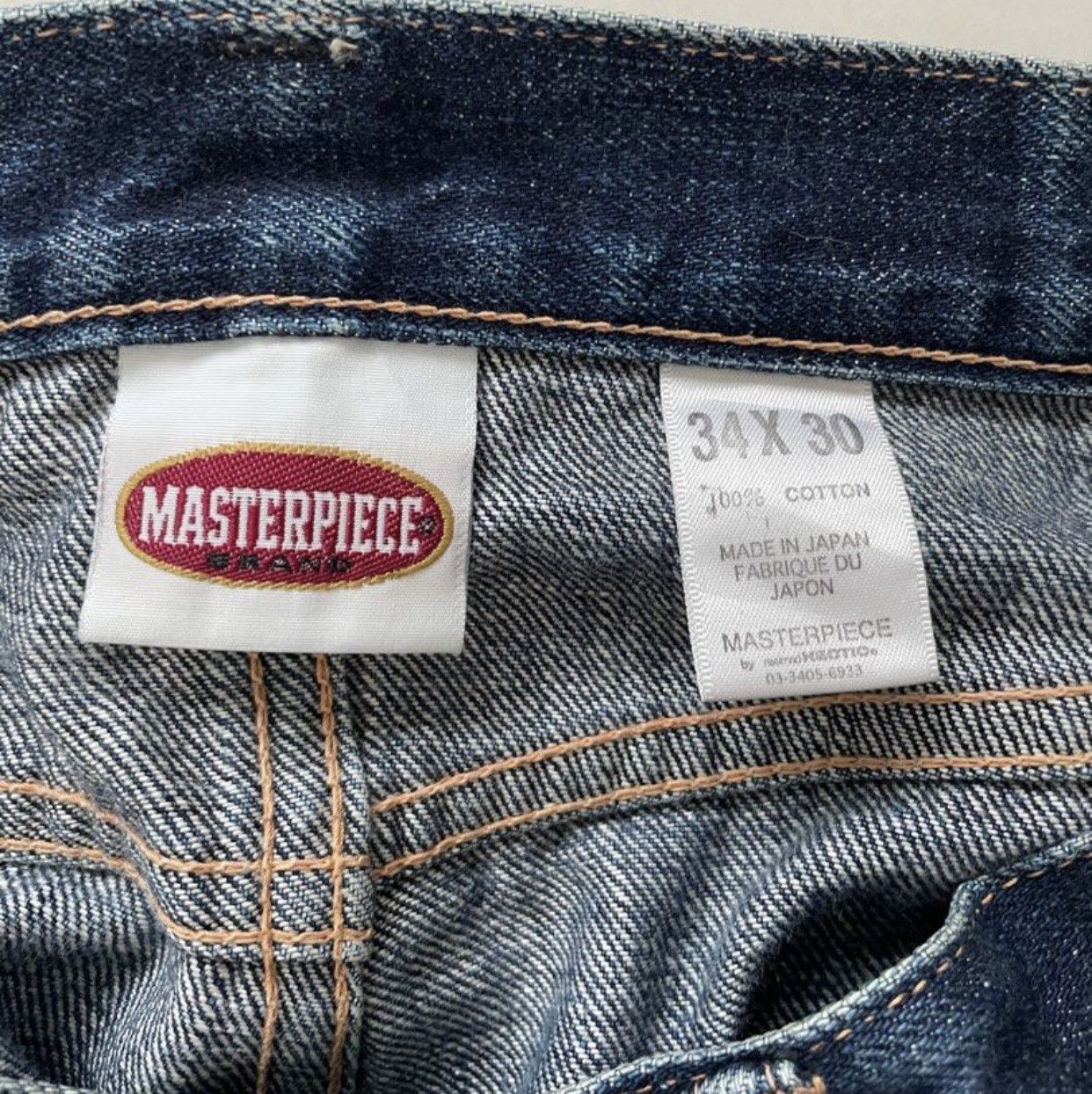 MasterPiece × Vintage Masterpiece Salvage Denim Jeans Size US 34 / EU 50 - 4 Thumbnail