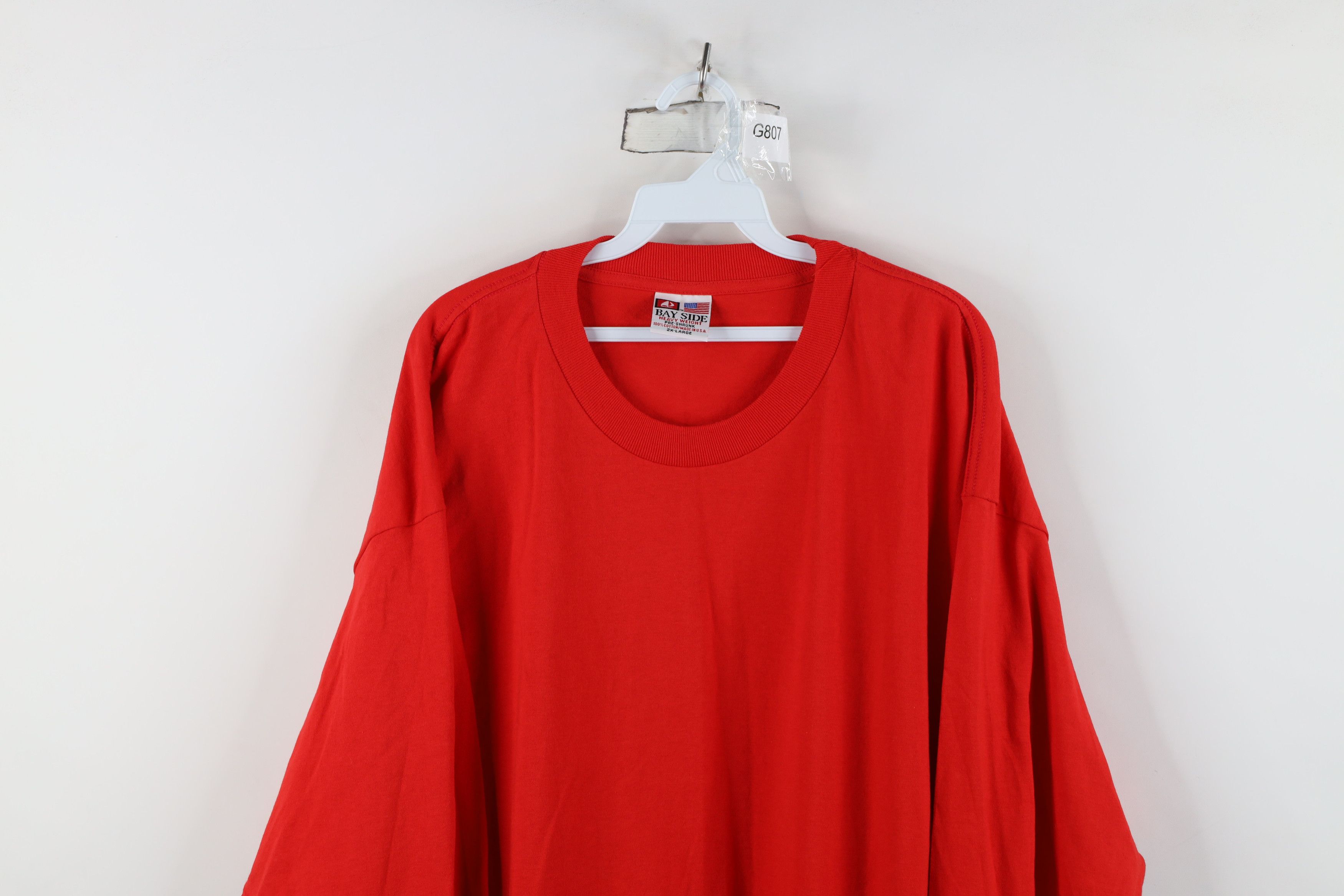 Vintage Vintage 90s Streetwear Made Heavy Long Sleeve T-Shirt Cotton Size US XXL / EU 58 / 5 - 2 Thumbnail