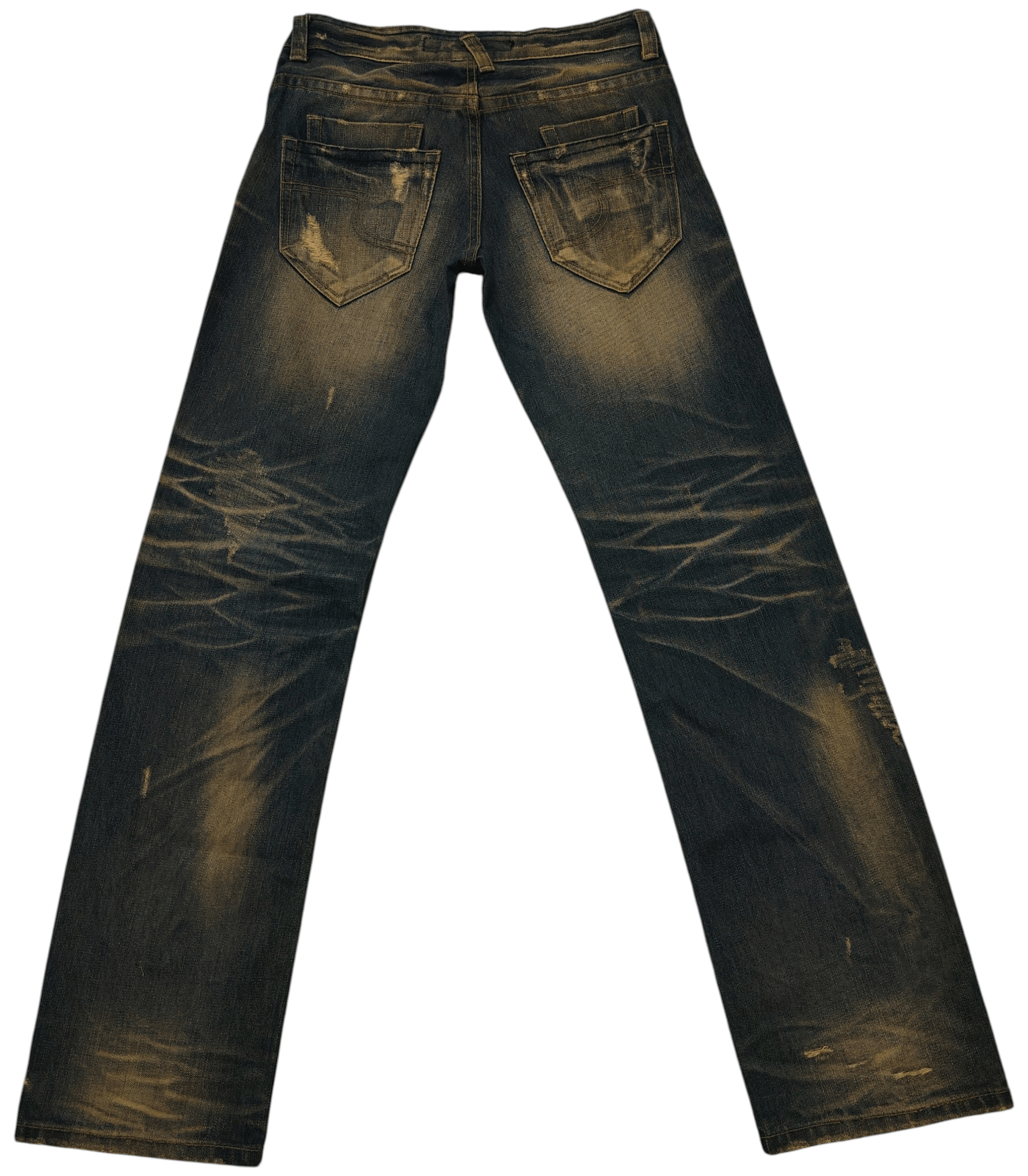 If Six Was Nine Distressed Thrashed The Blue Skin Studded Jeans Size US 30 / EU 46 - 2 Thumbnail