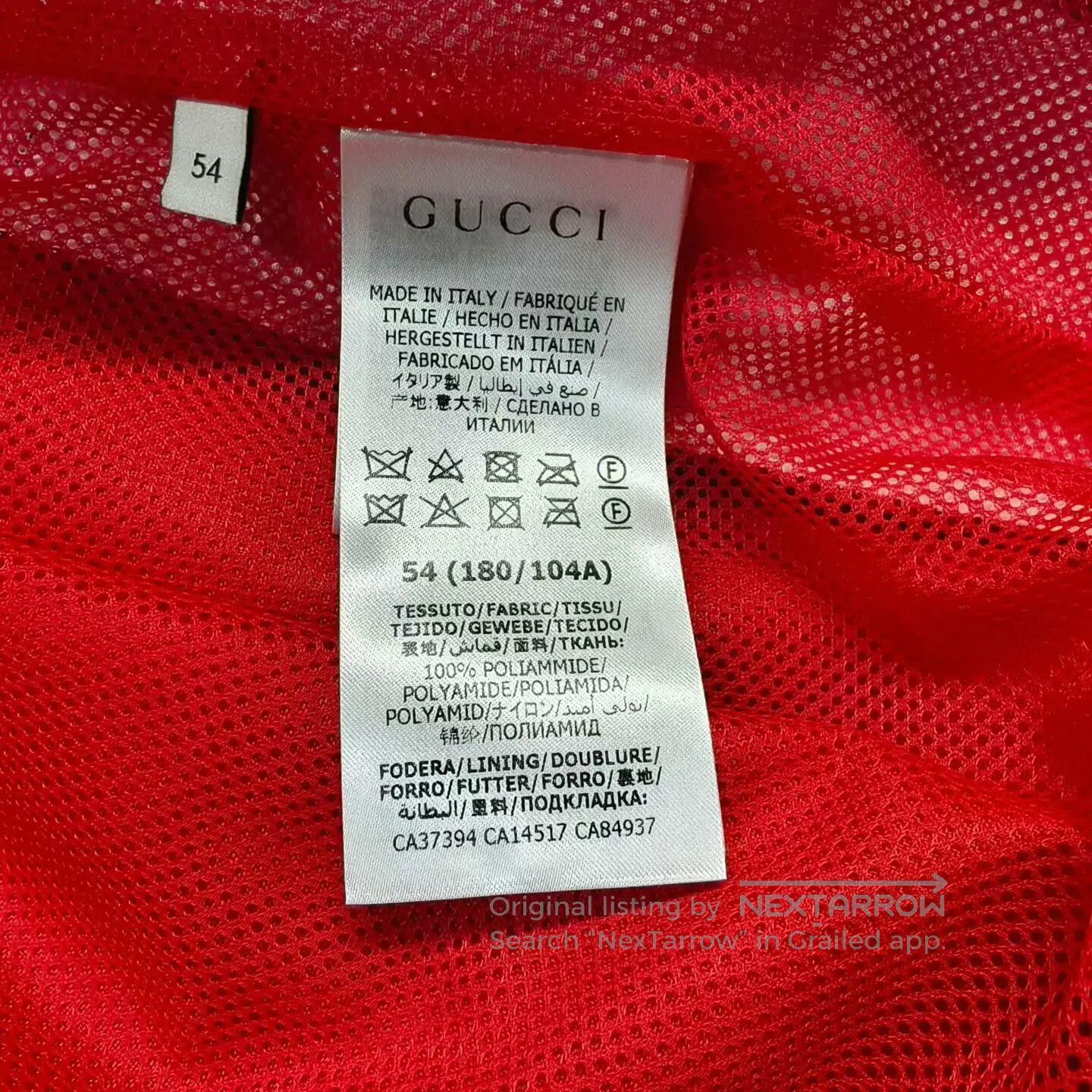 Gucci gucci red blue color-block sports jacket. Size US XXL / EU 58 / 5 - 5 Thumbnail