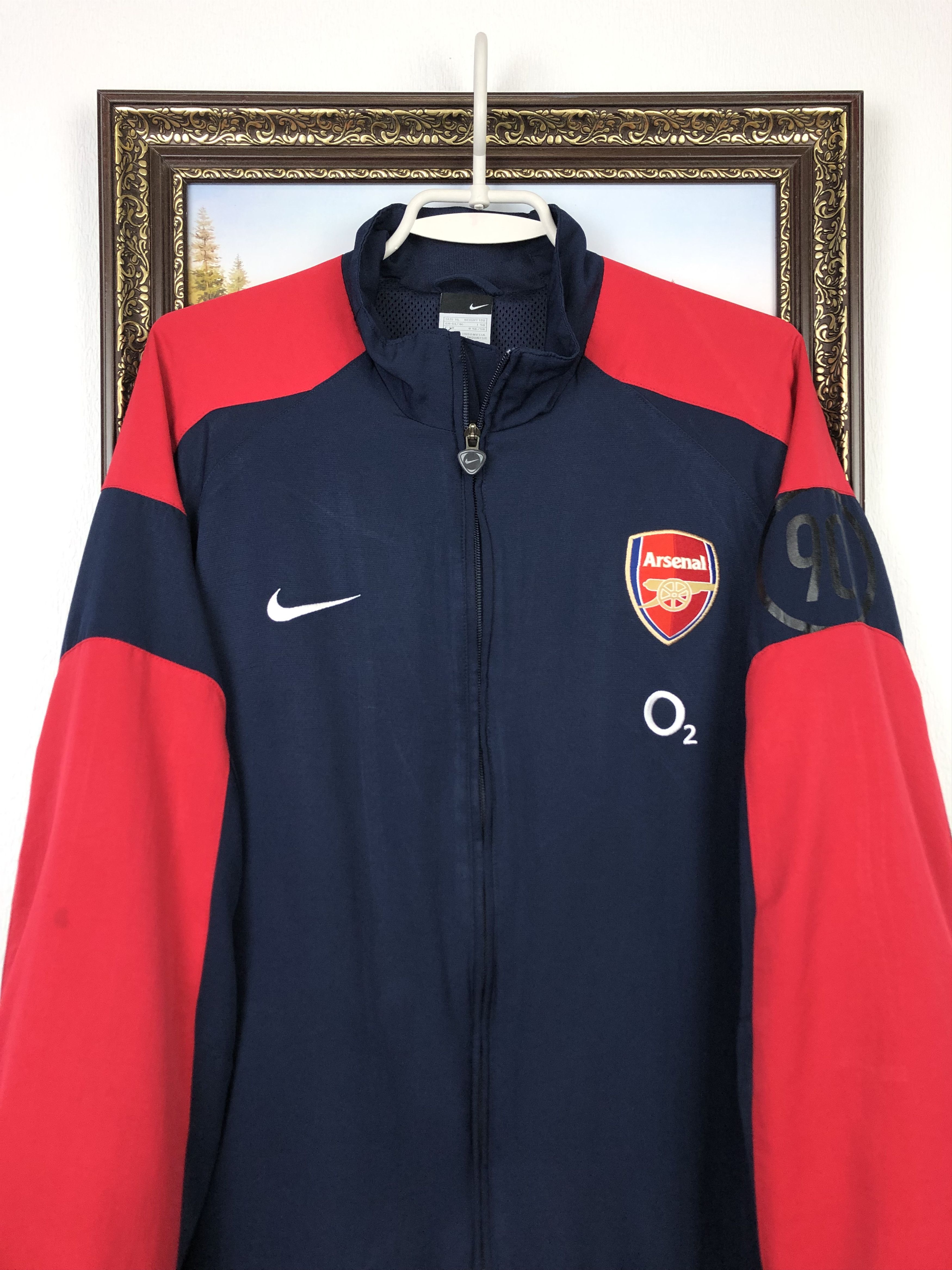 Nike Vintage Nike Arsenal Football Jacket Soccer o2 Track Top Size US XL / EU 56 / 4 - 2 Thumbnail