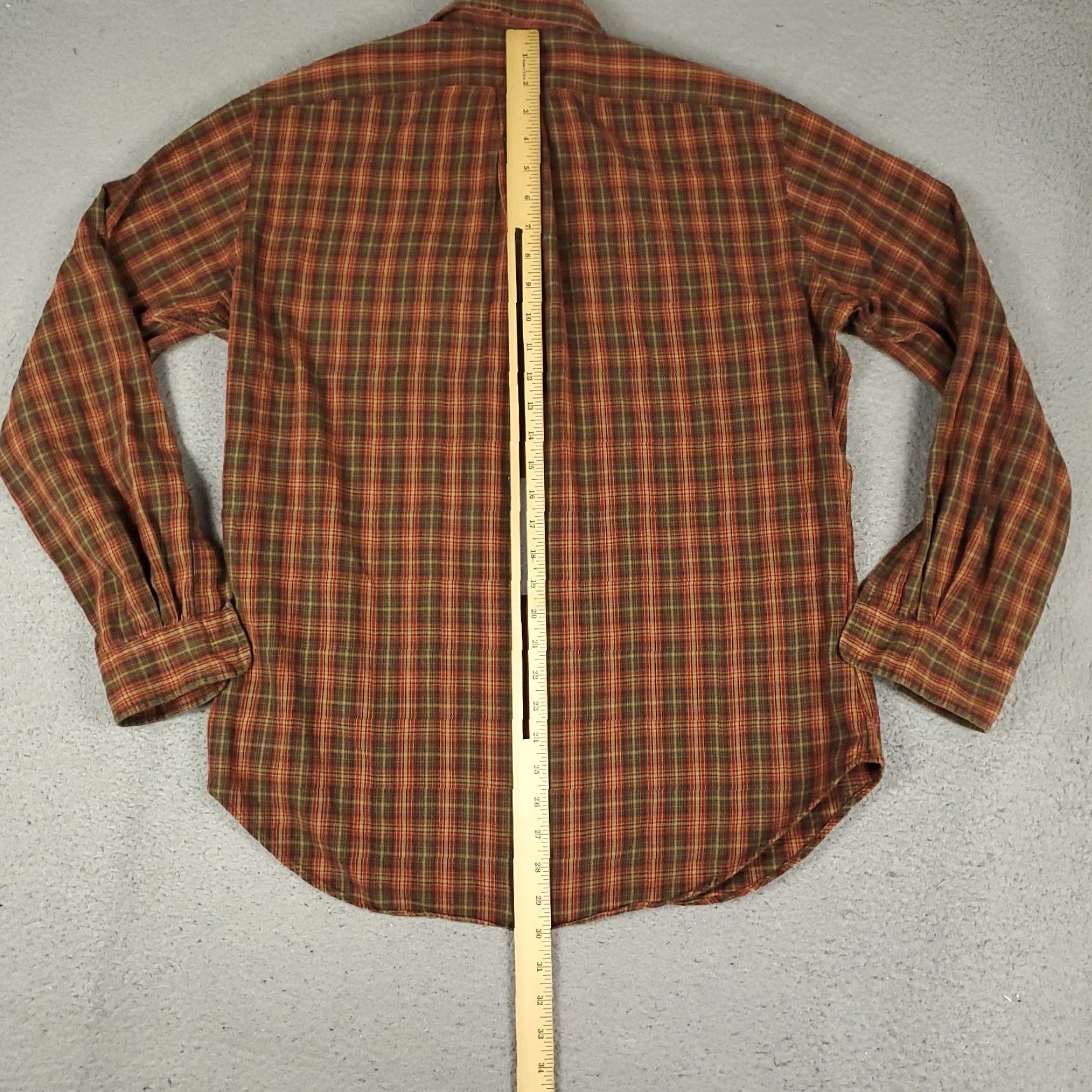 Ralph Lauren Ralph Lauren Shirt Mens Medium Red Plaid Flannel Button-Up Long Sleeve Polo Pony Logo Button-Down Casual Formal Casual Mens Regular Red Plaid 80s? Size US M / EU 48-50 / 2 - 4 Thumbnail