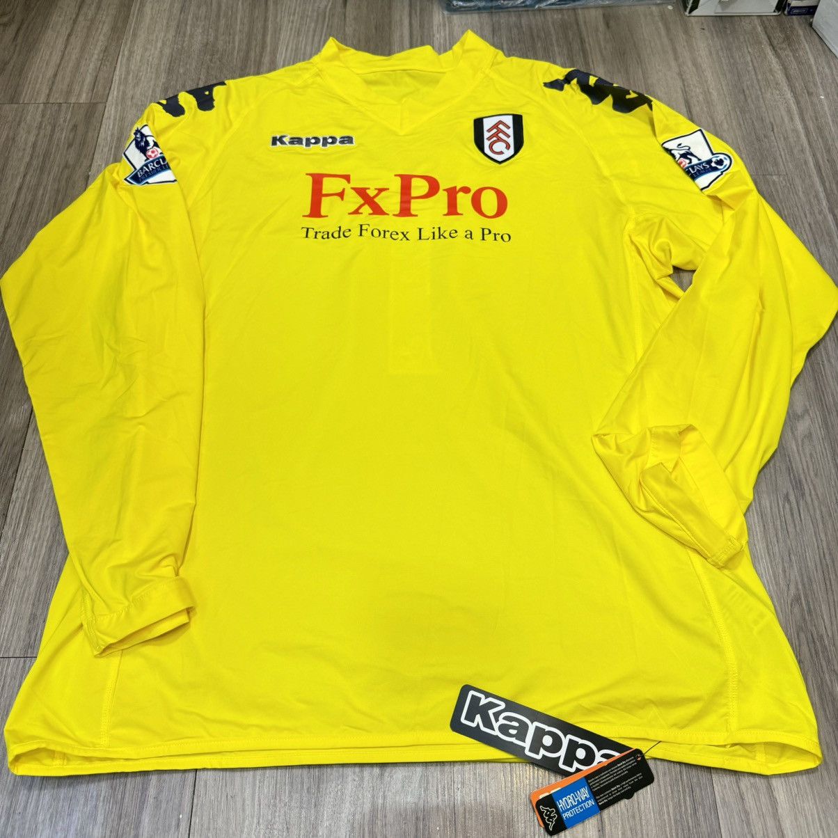Kappa Fulham 10/11 player issue goalkeeper shirt #1 Schwarzer(bnwt Size US XXL / EU 58 / 5 - 1 Thumbnail