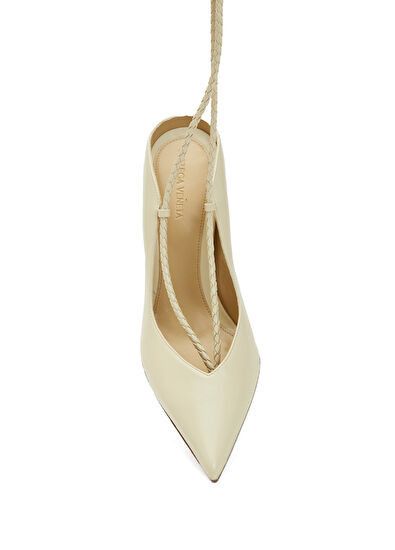 Bottega Veneta o1y0725 Stiletto Heel Pumps in Beige Size US 8 / IT 38 - 2 Thumbnail
