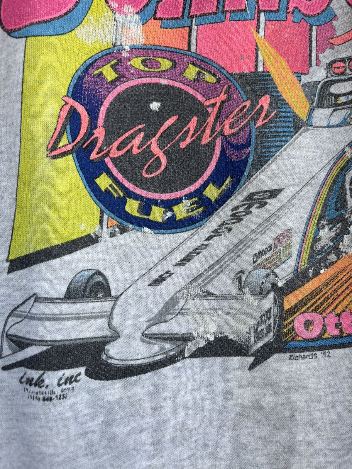 NASCAR × Vintage Vintage 90’s Tommy Johnson Jr. Top Fuel Dragster Sweatshirt Size US XL / EU 56 / 4 - 9 Thumbnail