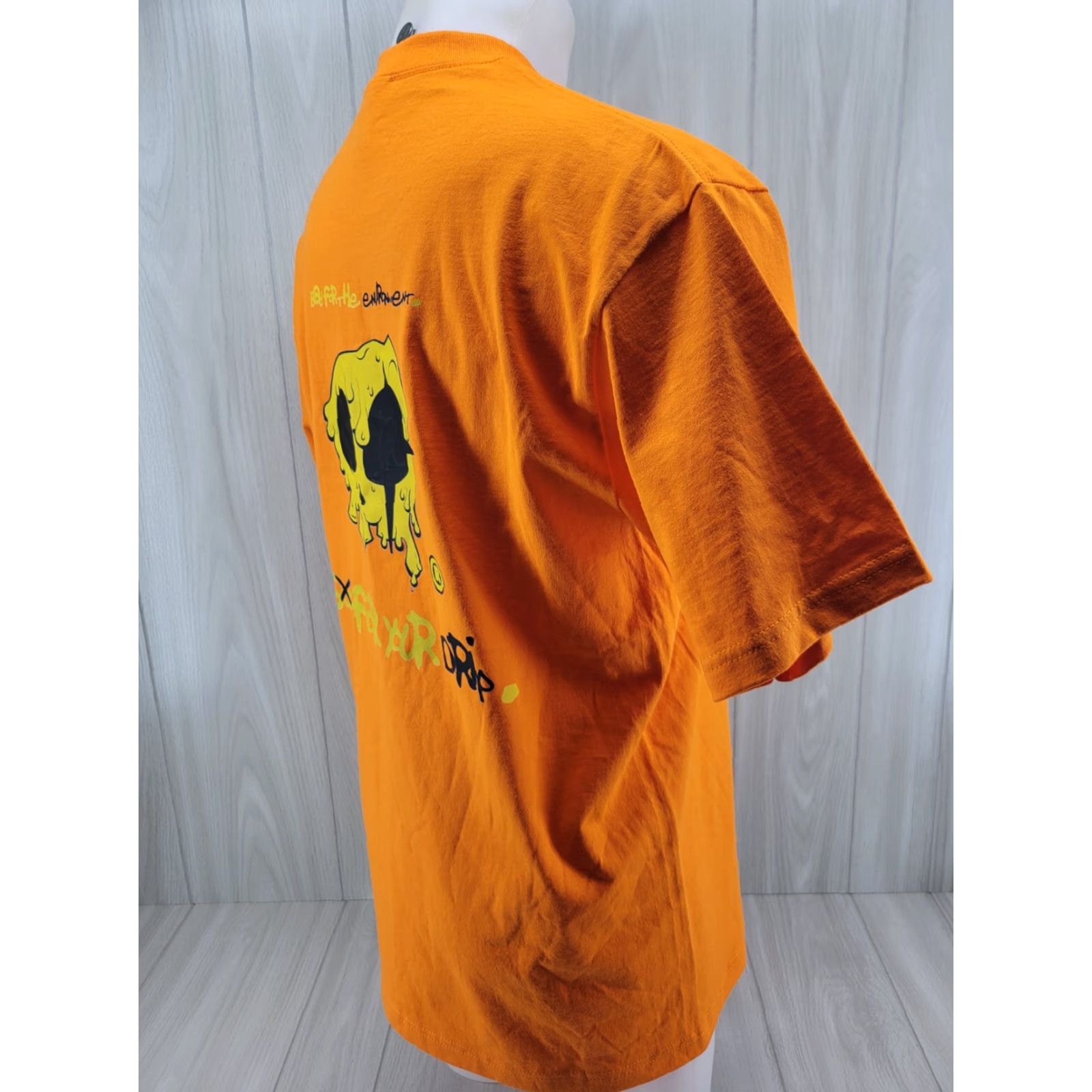 Vintage Shaka Wear Heavyweight Short Sleeve T-Shirt Skull Orange L Men Size US L / EU 52-54 / 3 - 7 Thumbnail