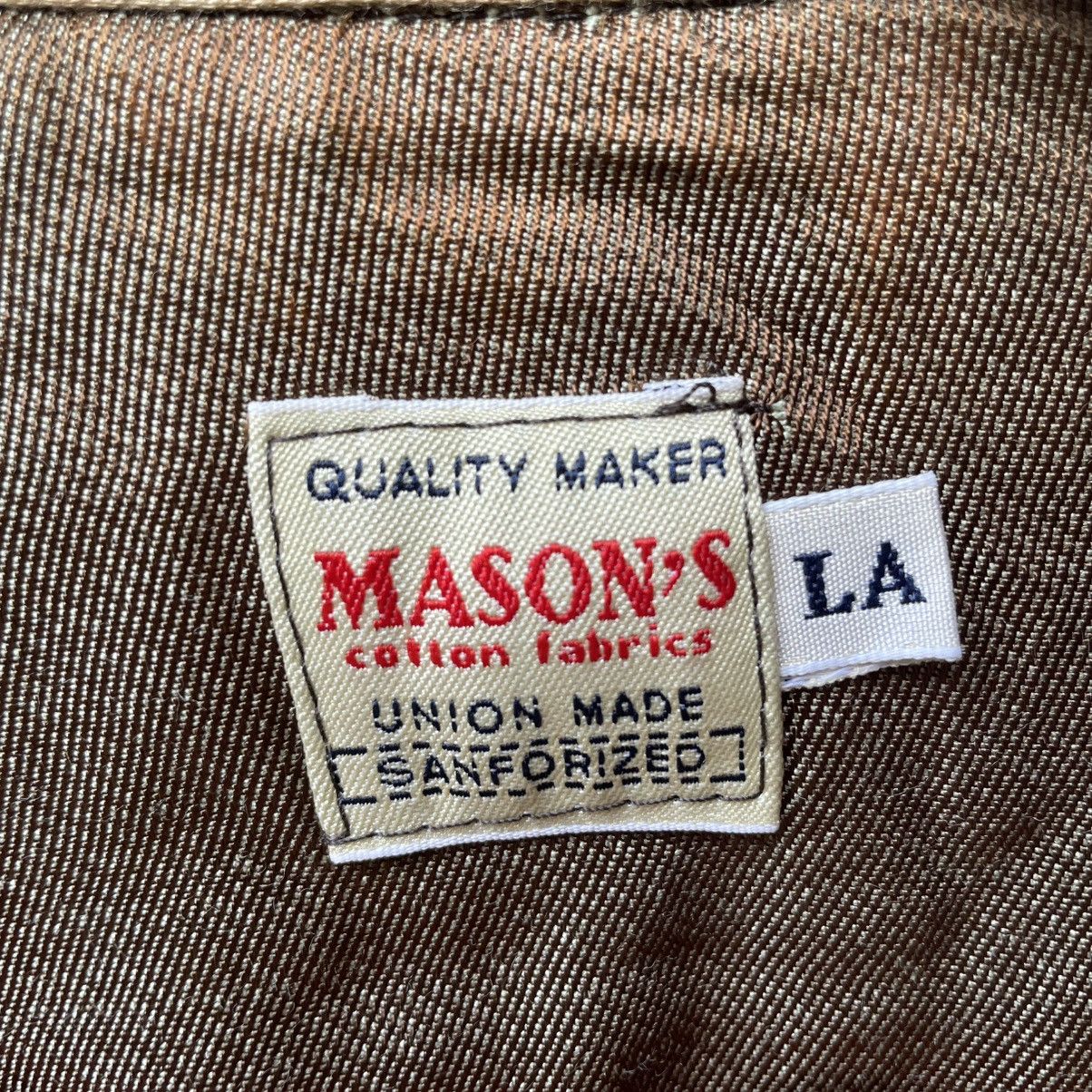 Union LA 🔥Vintage Mason’s Union Made Half Corduroi Wool Blend Jacket Size US L / EU 52-54 / 3 - 10 Thumbnail