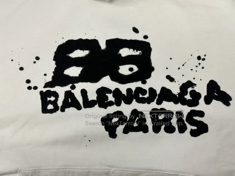 Balenciaga Balenciaga Letter Printed Pullover Long Sleeve Sweatshirt Size US M / EU 48-50 / 2 - 3 Thumbnail
