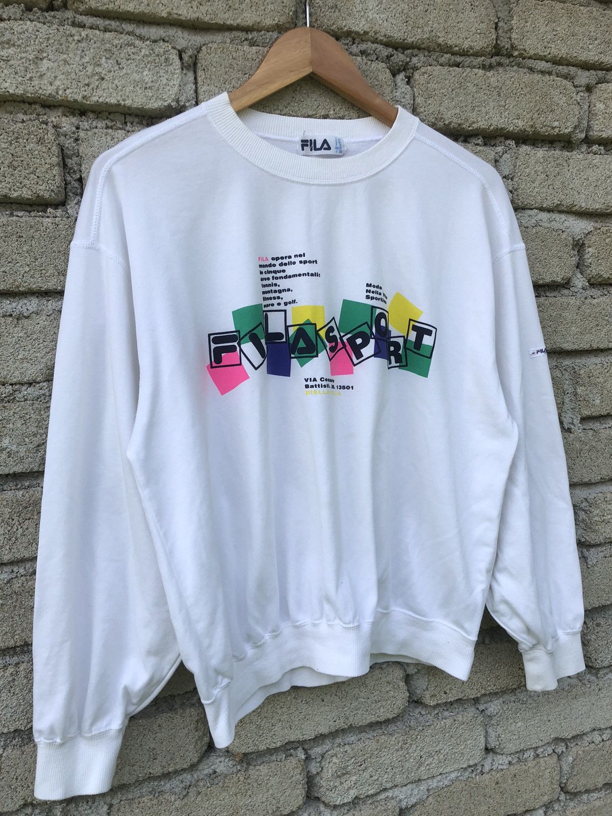 Fila Vintage 90s Fila Sport Sweatshirt Size US L / EU 52-54 / 3 - 3 Thumbnail