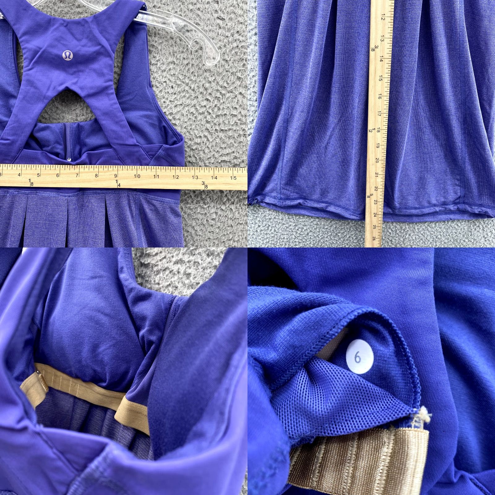 Lululemon Lululemon Run Your Heart Out Tank Women’s 6 Purple Built In Bra Racerback Blouse Size M / US 6-8 / IT 42-44 - 8 Thumbnail