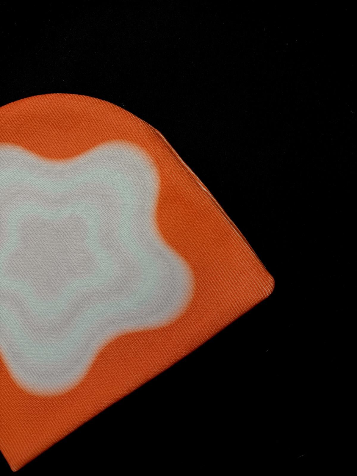 Japanese Brand Rare Cyber Y2K Lanan Star Logo No Cuff Knit Beanie Orange Size ONE SIZE - 6 Thumbnail