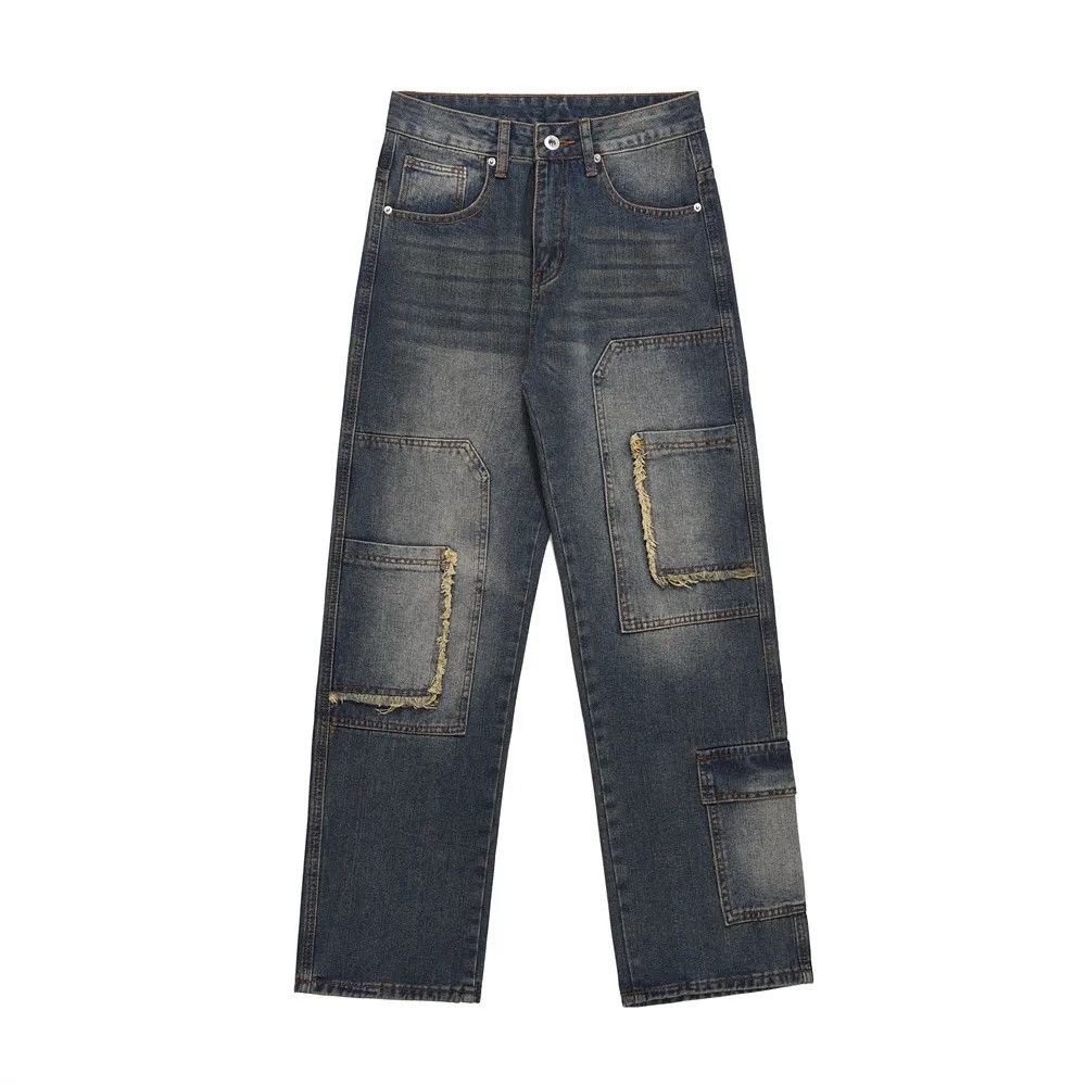 Japanese Brand × Vintage Jeans wide leg luxury baggy straight hip-hop style pants Y2k Size US 32 / EU 48 - 7 Thumbnail