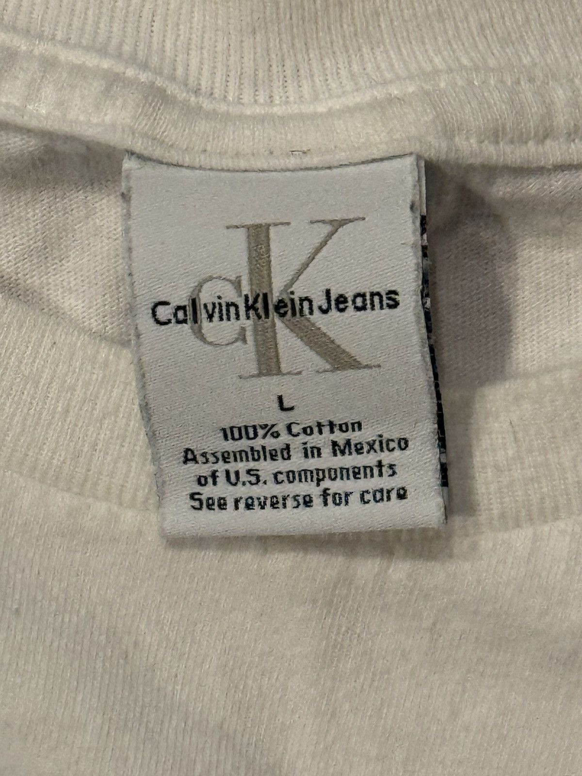 Calvin Klein Vintage 90s Calvin Klein Jeans Logo Tee Size US L / EU 52-54 / 3 - 5 Thumbnail