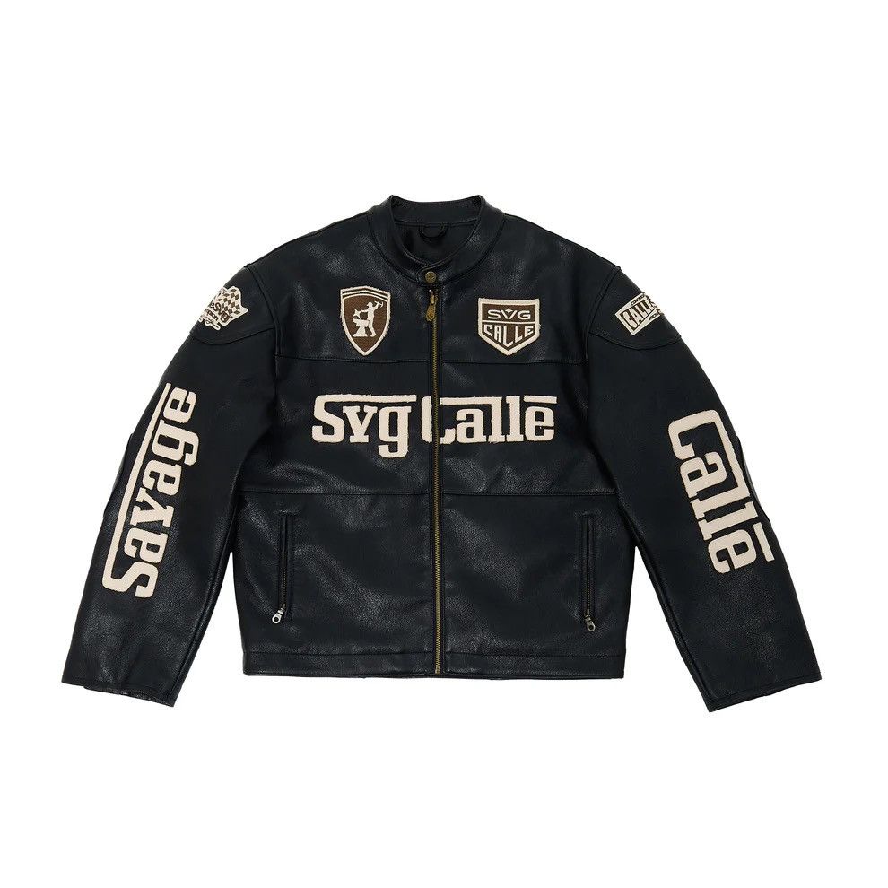 Other Leather crop racing jacket Size US S / EU 44-46 / 1 - 1 Thumbnail