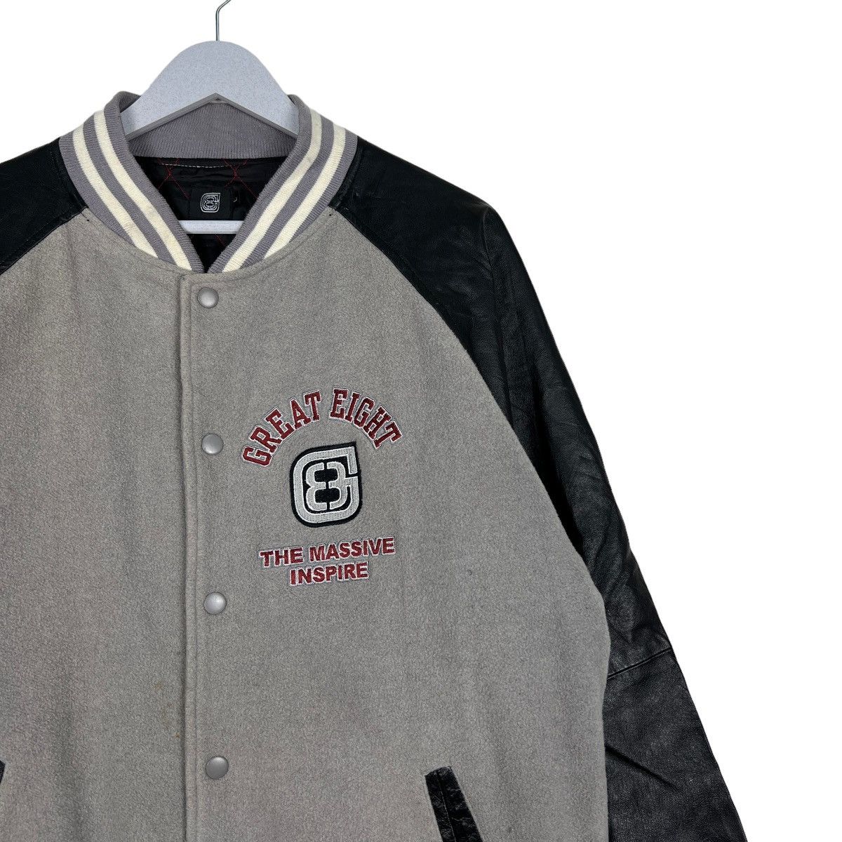 Japanese Brand 🔥 GREAT EIGHT VARSITY BOMBER JACKET Size US L / EU 52-54 / 3 - 7 Thumbnail
