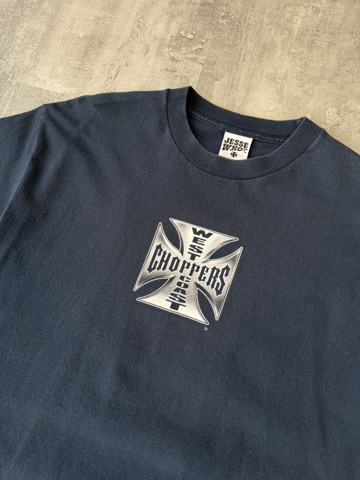 West Coast Choppers Vintage West Coast Choppers Navy tee Size US L / EU 52-54 / 3 - 3 Thumbnail