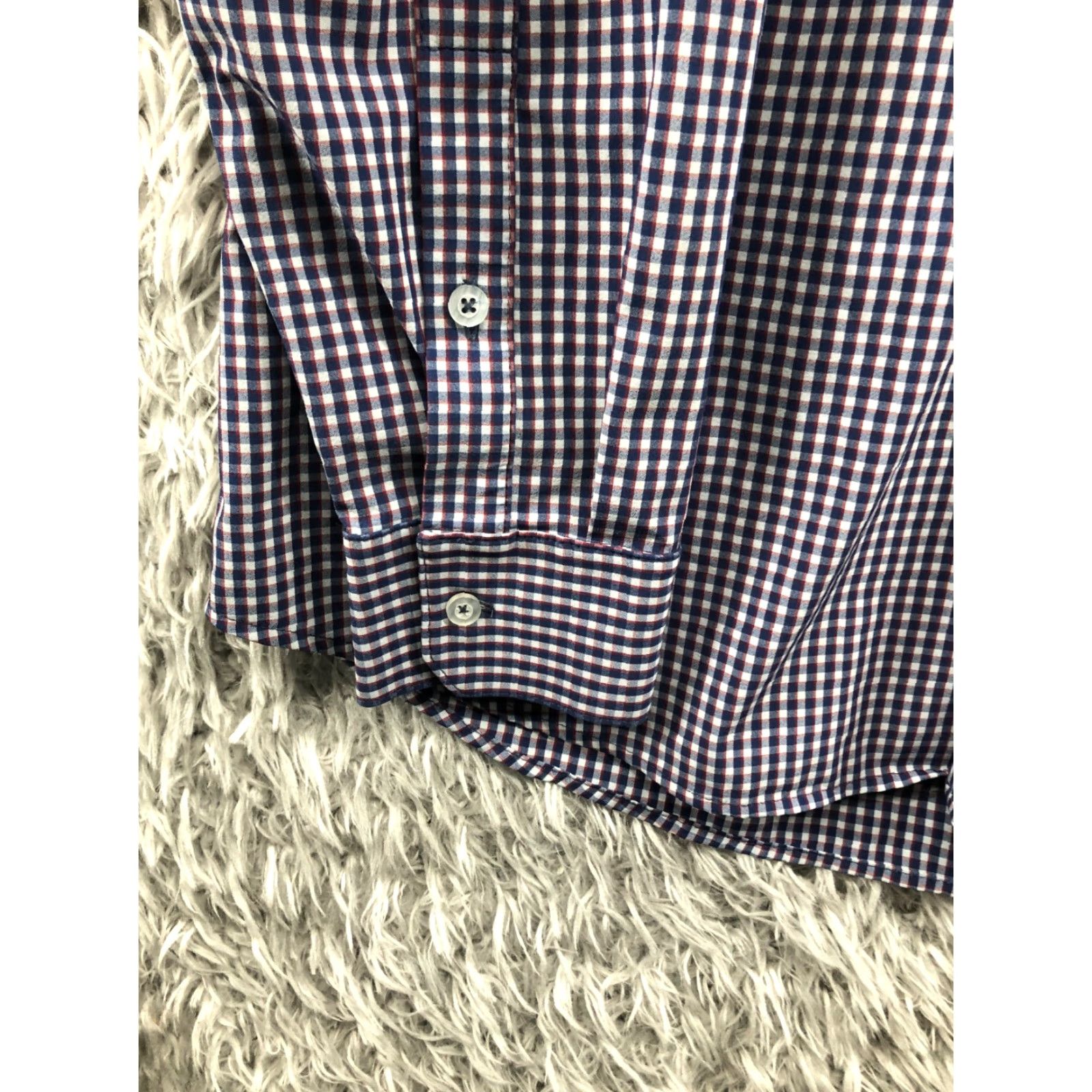 Mizzen+Main Mizzen+Main Gingham Check Shirt 2XL Mens Long Sleeve Spread Collar Classic Pattern Multicolor Button-Up Mens Size US XXL / EU 58 / 5 - 2 Thumbnail
