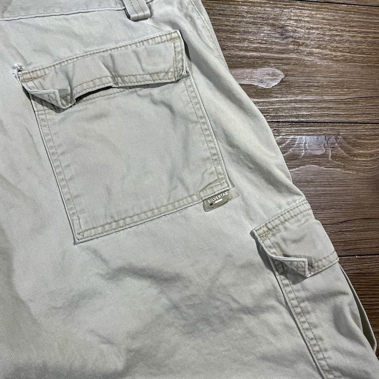 Levi's × Vintage Vintage 90’s Levi’s Silver Tab Khaki Cargo Shorts Size US 31 - 4 Thumbnail