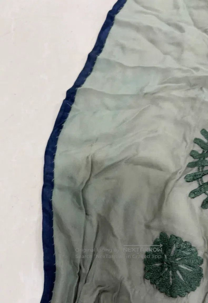 Dries Van Noten Dries Van Noten Green Embroidered Scarf Size ONE SIZE - 7 Thumbnail