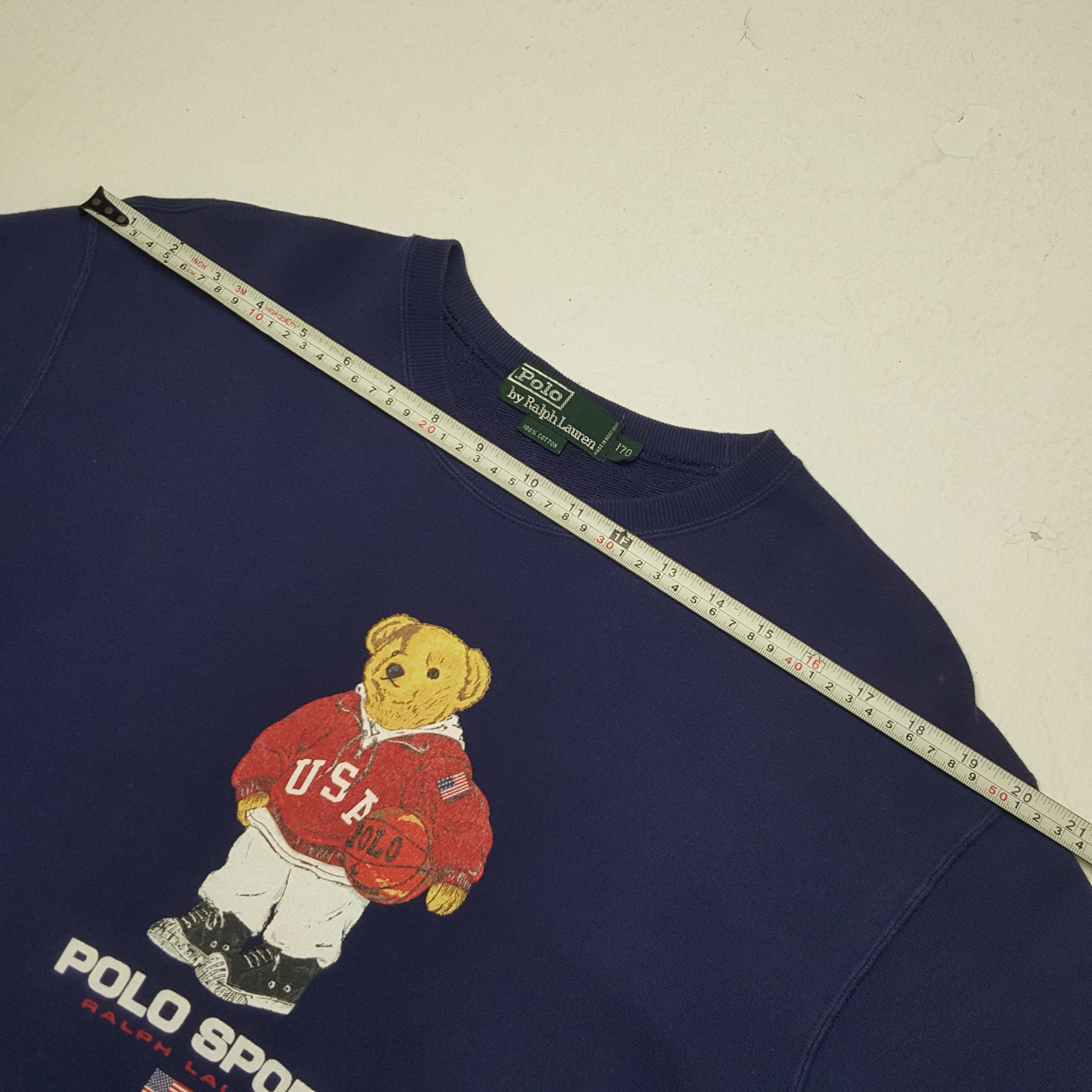 Polo Ralph Lauren × Vintage Vintage Polo Bear by Ralph Lauren American Brand Sweatshirt Size US M / EU 48-50 / 2 - 5 Thumbnail