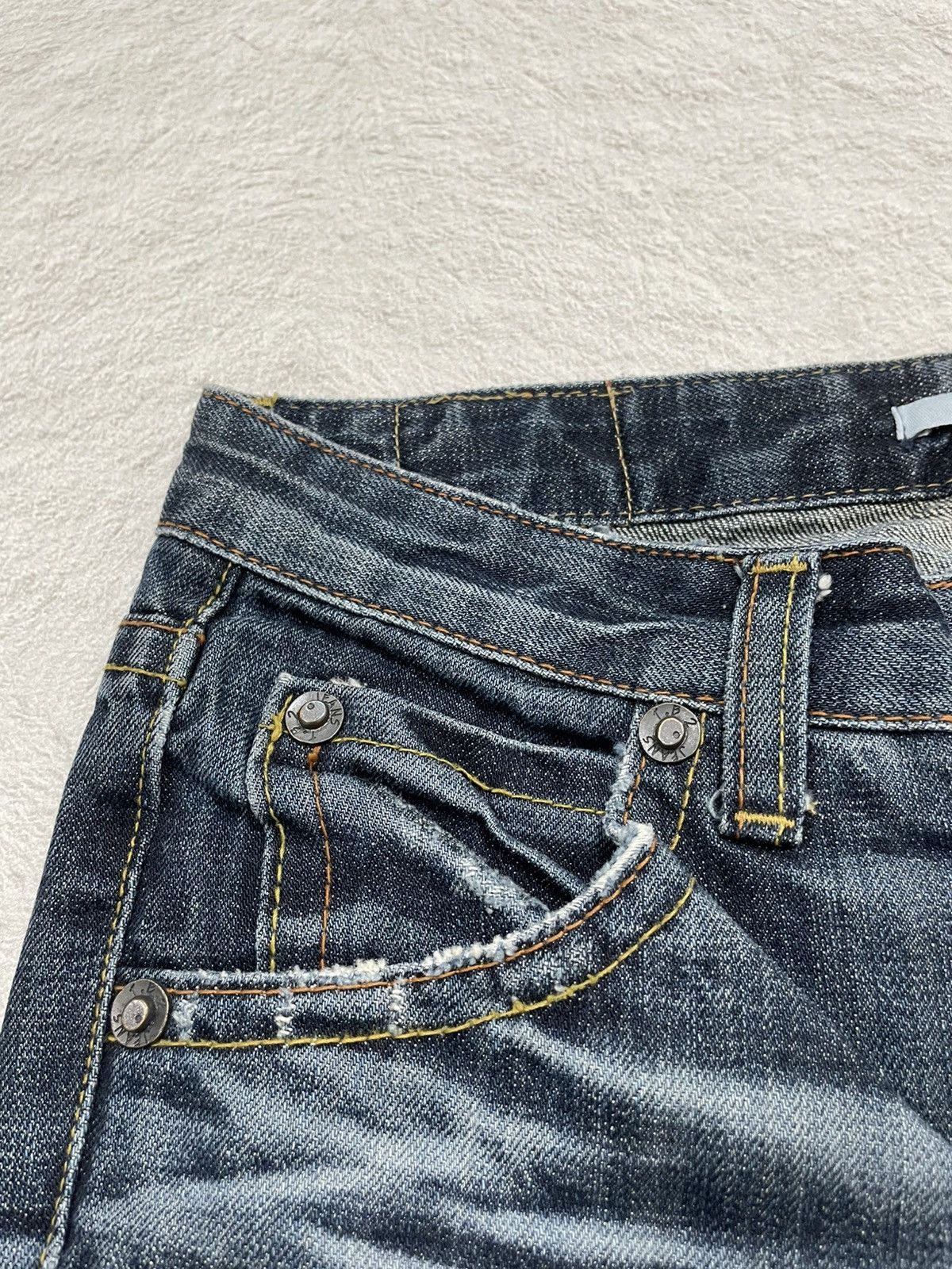 If Six Was Nine 2000s TB2 Rare Fading Denim Y2K Size 28" / US 6 / IT 42 - 5 Thumbnail