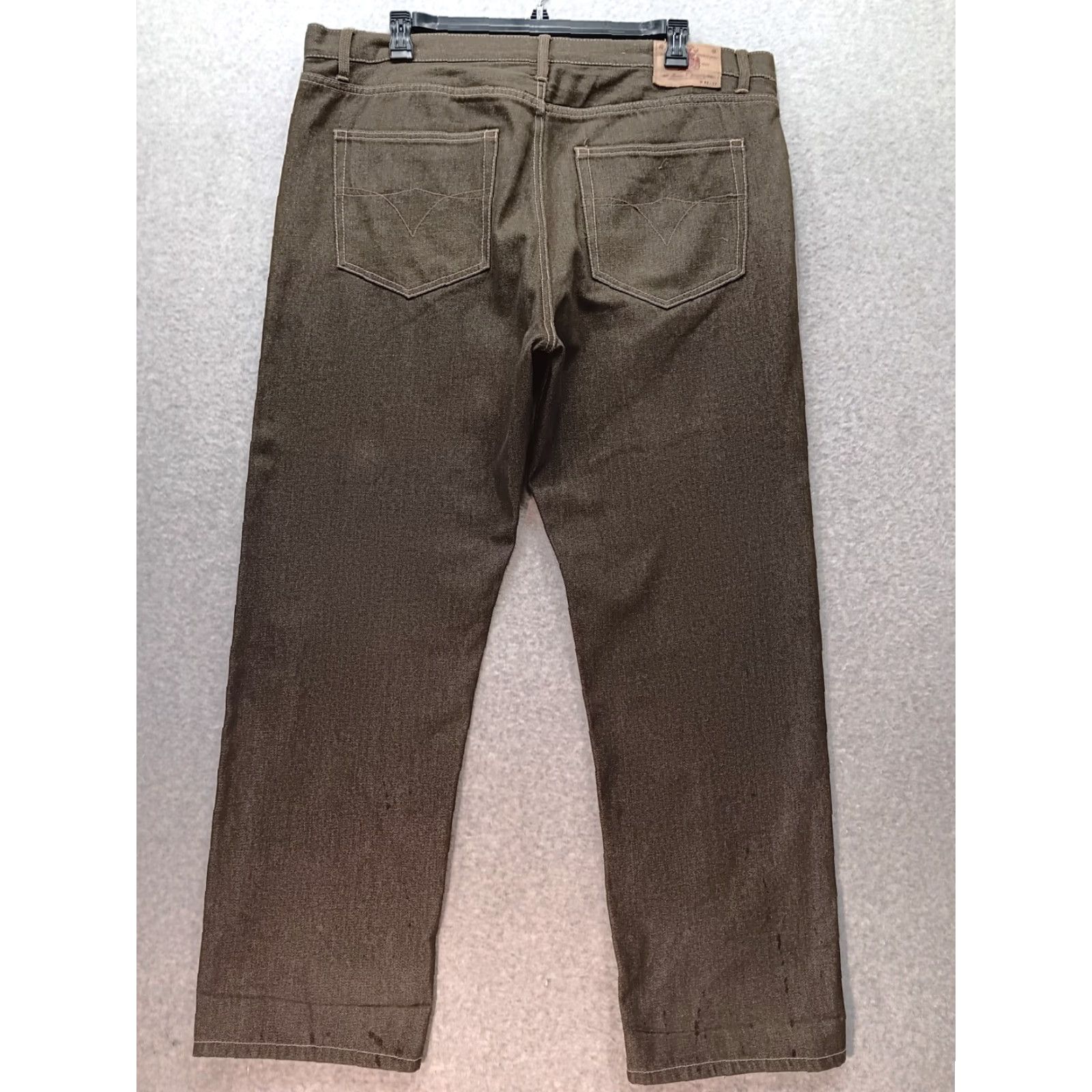 Vintage VINTAGE Member's Property Jeans Men 42x32 Green Relaxed Baggy Y2K Hip Hop Grunge 5-Pocket Denim EUC Size US 42 / EU 58 - 7 Thumbnail