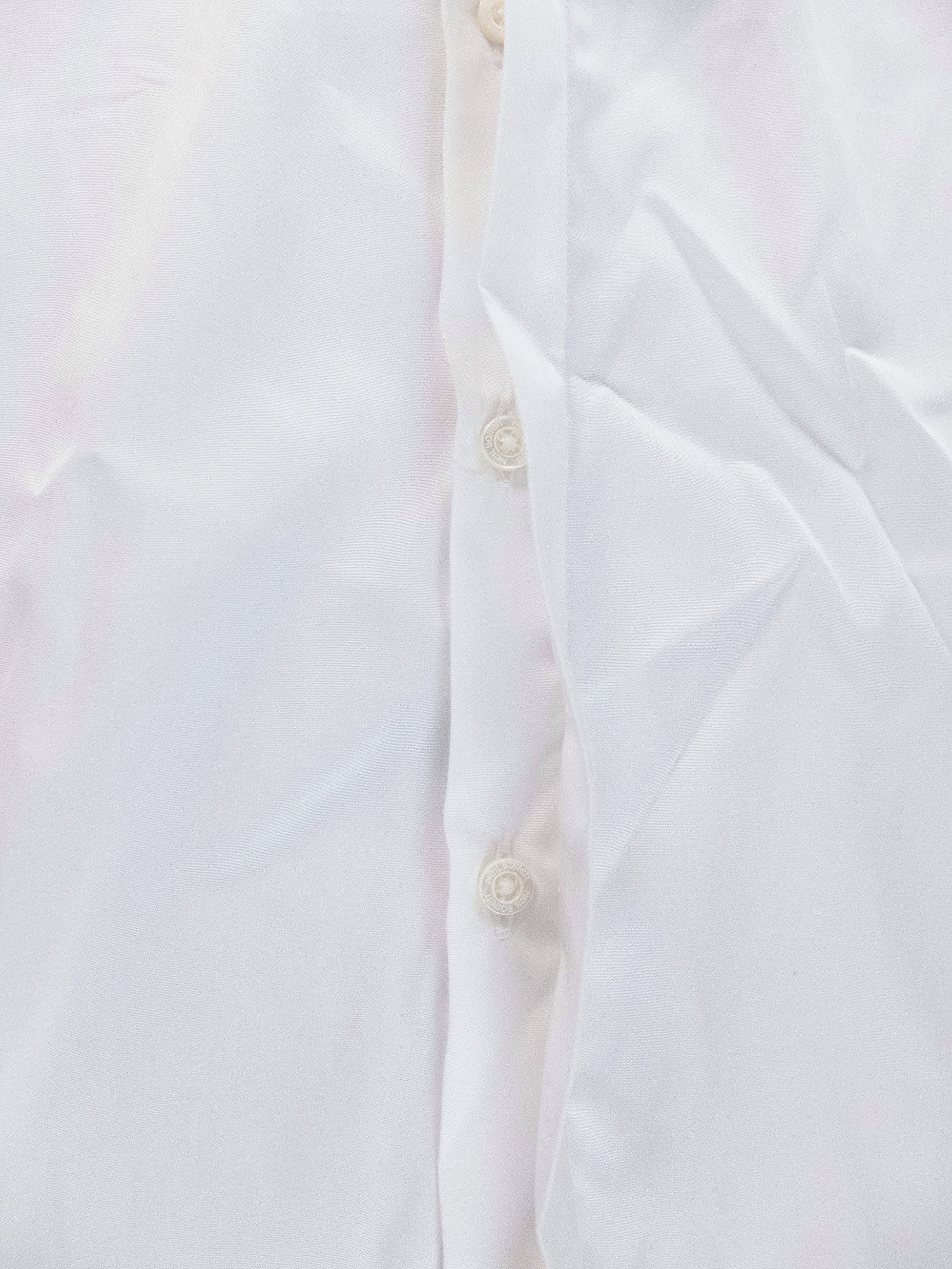 Neil Barrett NEIL BARRETT white slim fit thunderbolt collar shirt Medium Size US M / EU 48-50 / 2 - 5 Thumbnail