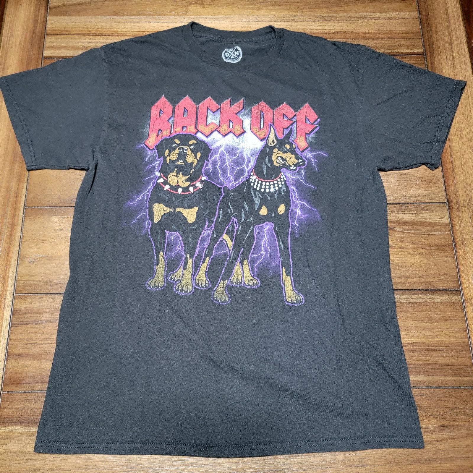 Other DOM Black Unisex Tee "Back Off" Guard Dogs - Size Large Size US L / EU 52-54 / 3 - 1 Thumbnail