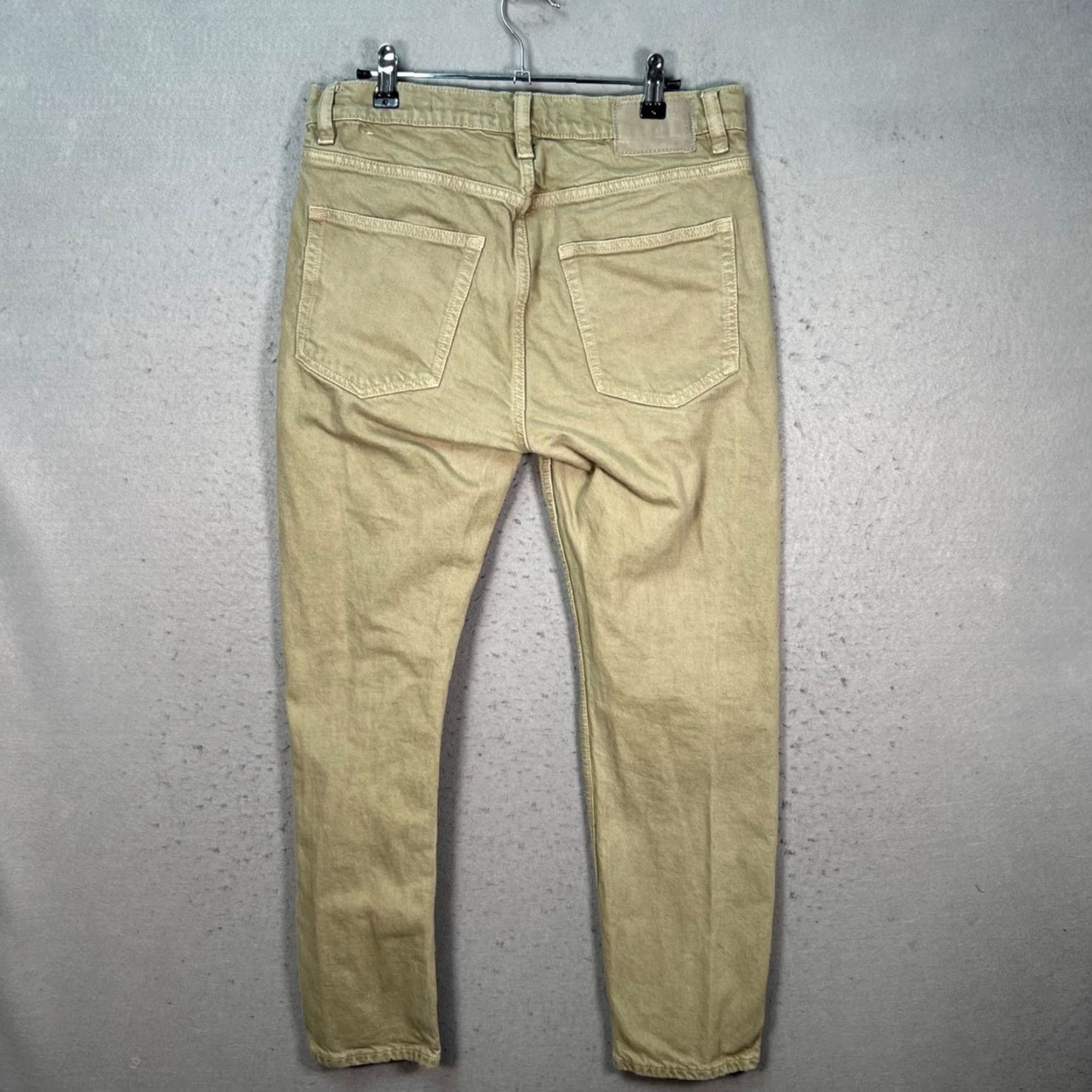 Mango Mango Jeans Men 31 Beige Slim Fit Cotton Blend Denim 5-Pocket Tapered Inseam 27 Vintage No Yes Shirts? Size US 31 - 2 Thumbnail